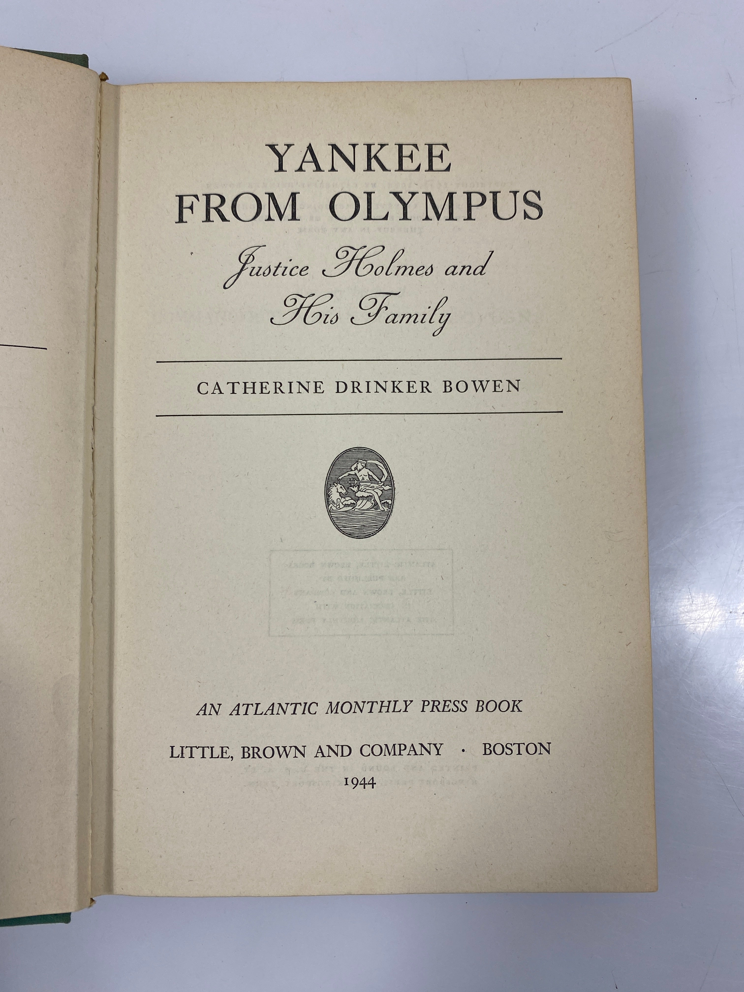 Yankee from Olympus by Bowen 1944 HCDJ
