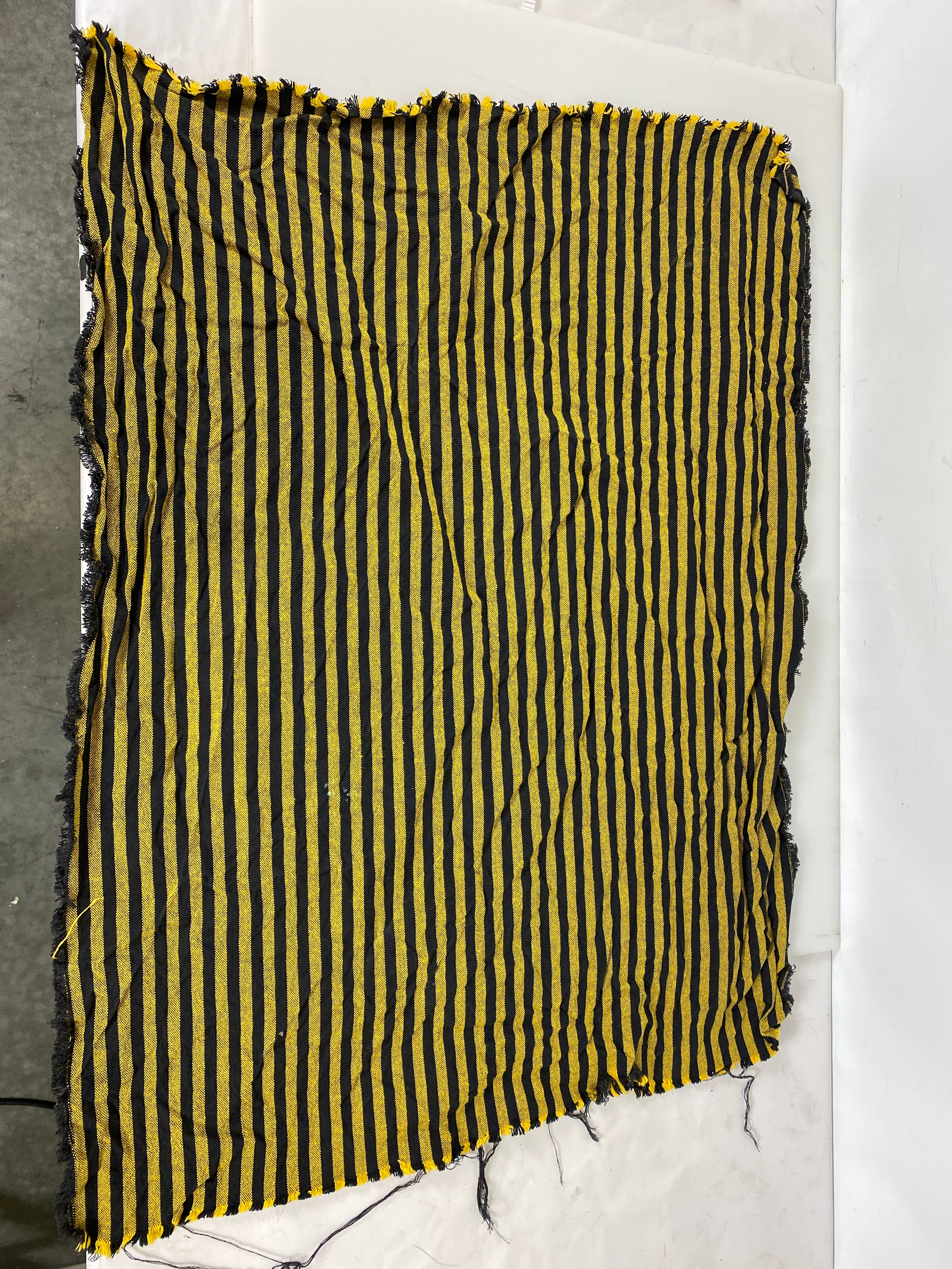 Yellow and Black Striped Prayer Mat