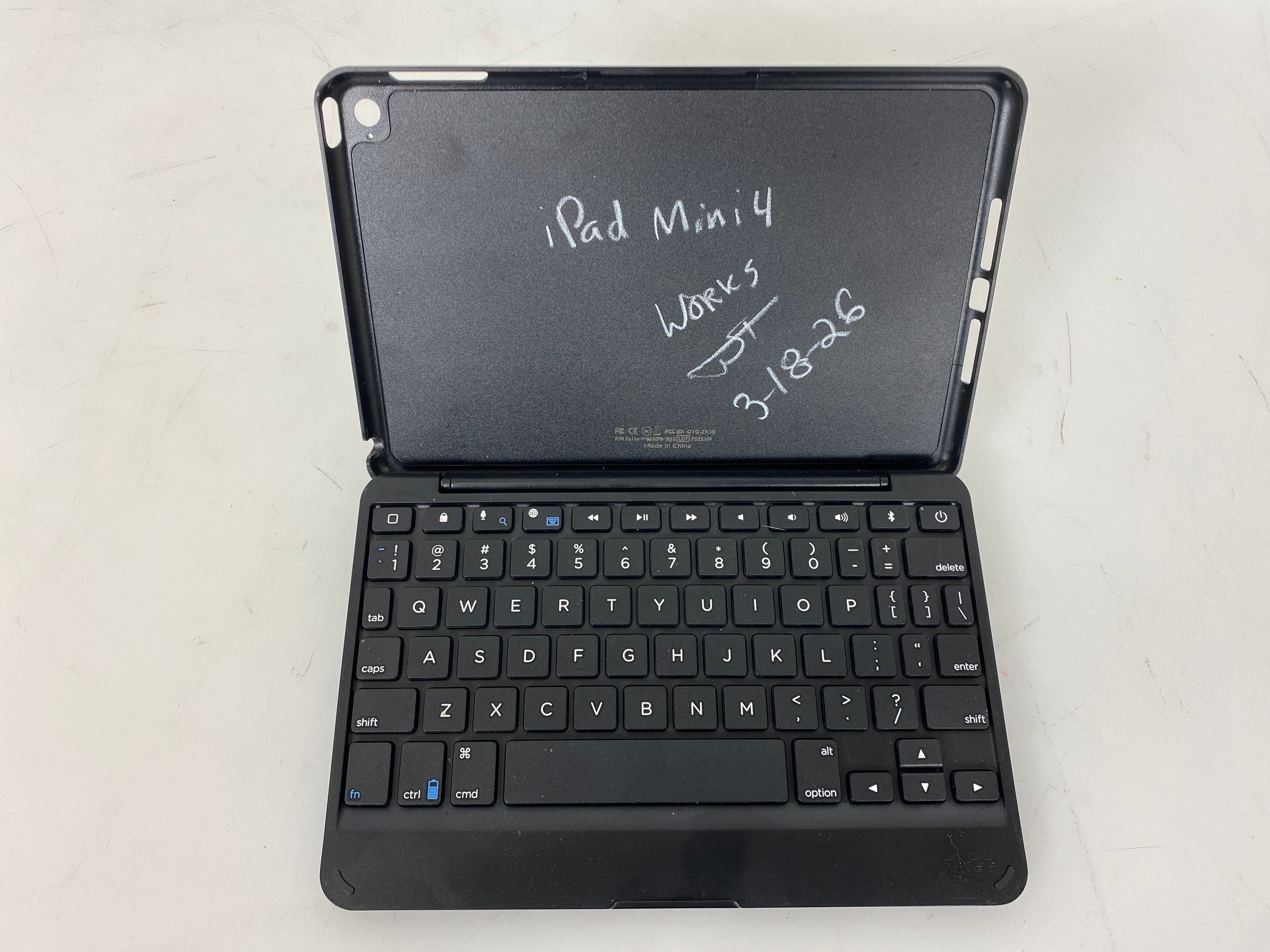 ZaggFolio Bluetooth Keyboard Cover Case for iPad Mini 4