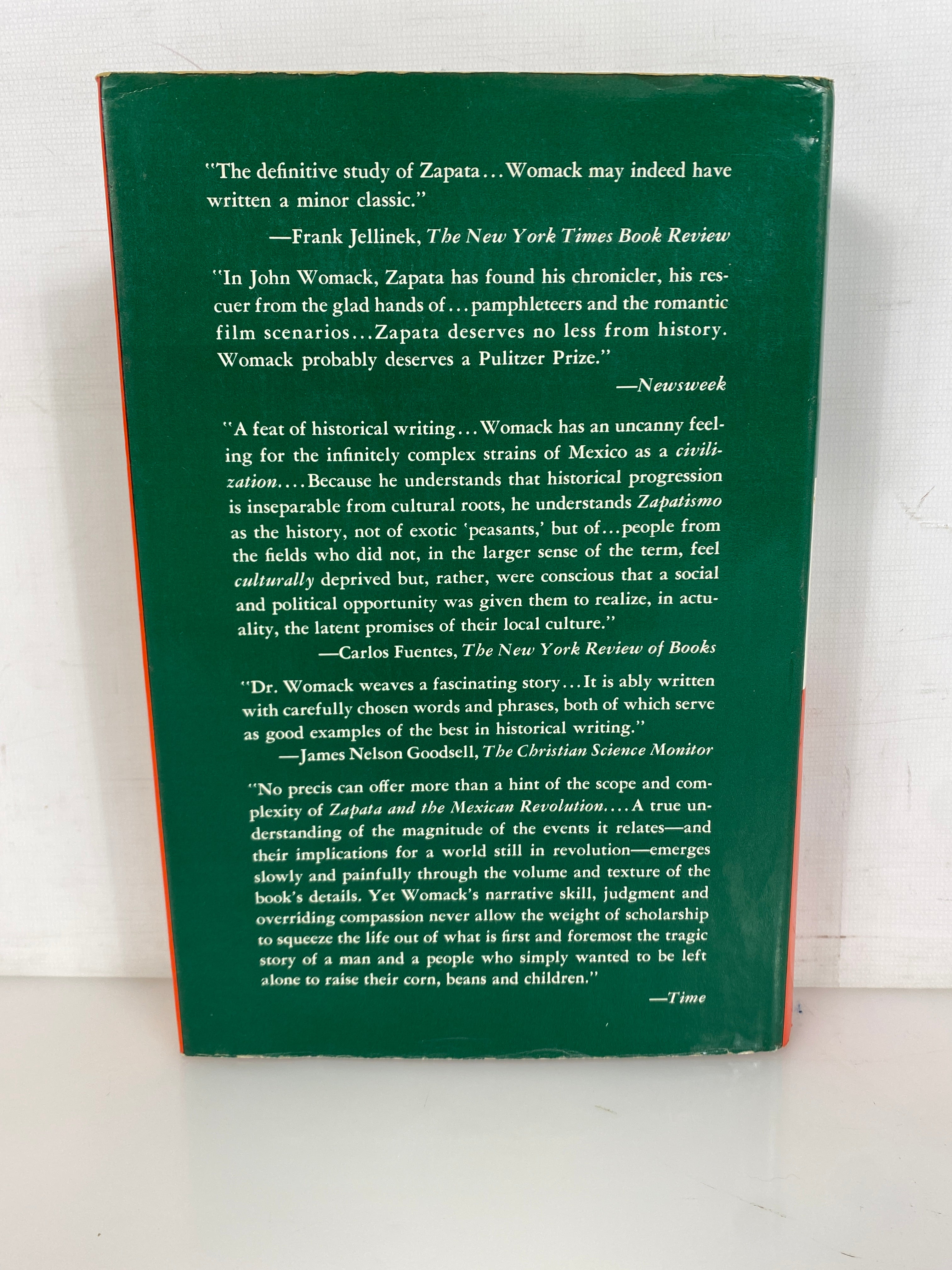 Zapata and the Mexican Revolution John Womack 1969 2nd Print HCDJ