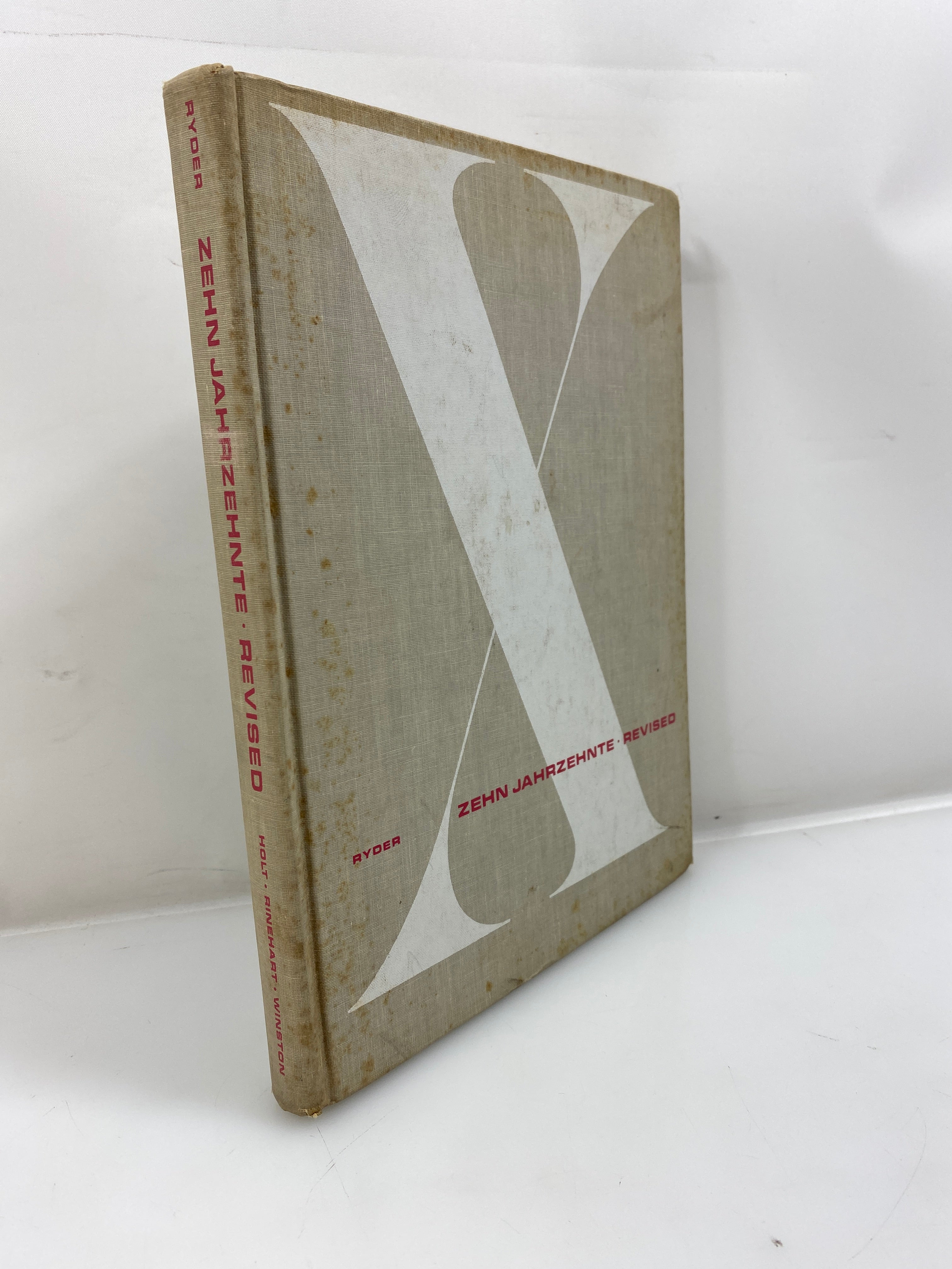 Zehn Jahrzehnte Revised 1870-1970 by Ryder 1966 HC