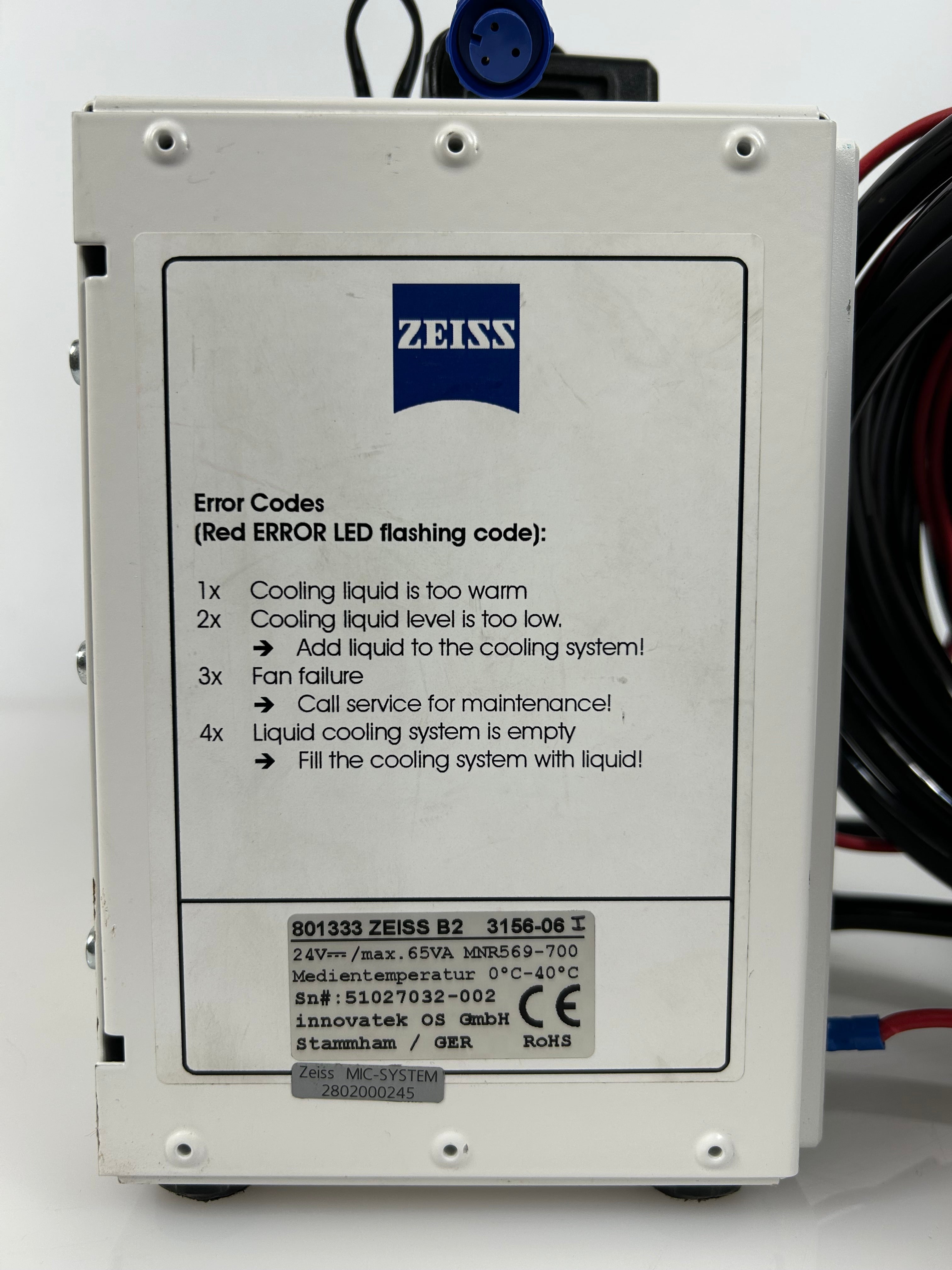 Zeiss Liquid Cooling Unit LCS-BU