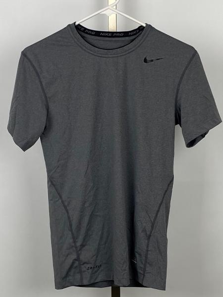 Nike Carbon Heather Pro Compression Short Sleeve Shirt Men's Size M