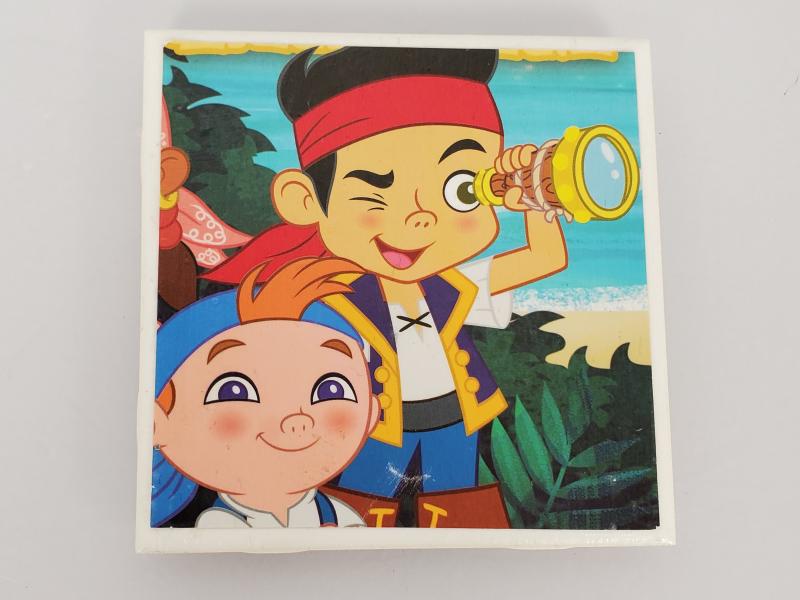 Upcycled Jake and the Neverland Pirates Tile Coaster
