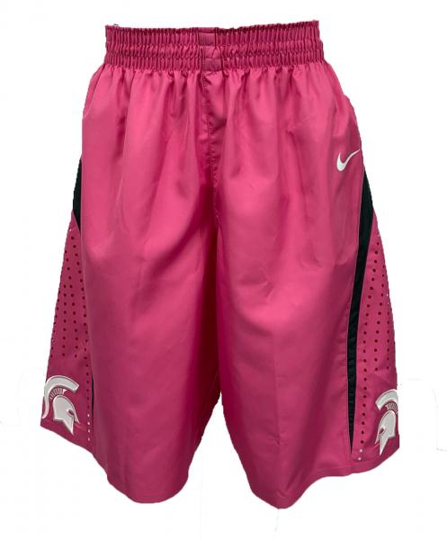 2014-2015 Nike Pink Authentic MSU Women’s Basketball Shorts Size 38 +2L