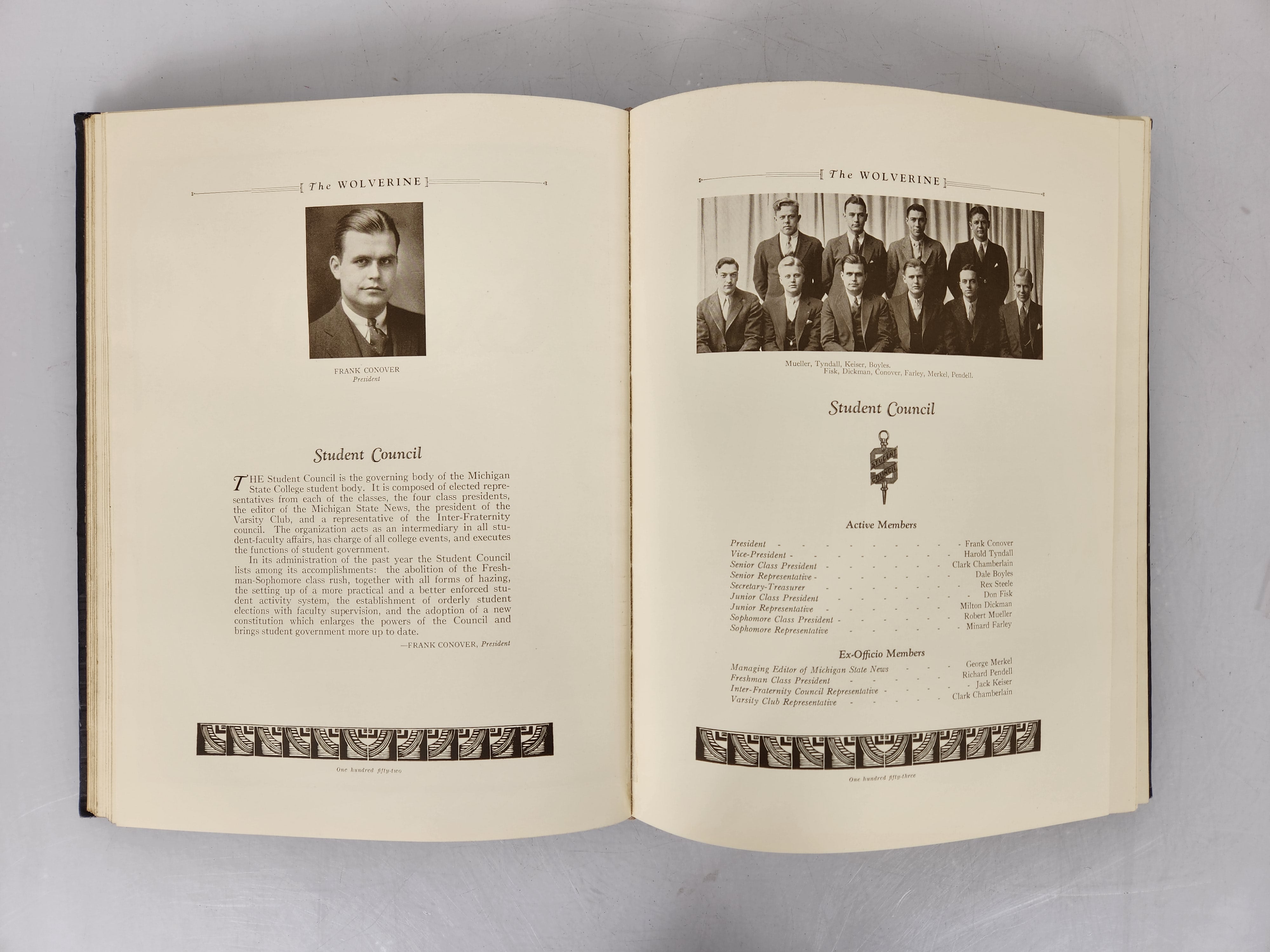 1932 Michigan State College Yearbook Wolverine