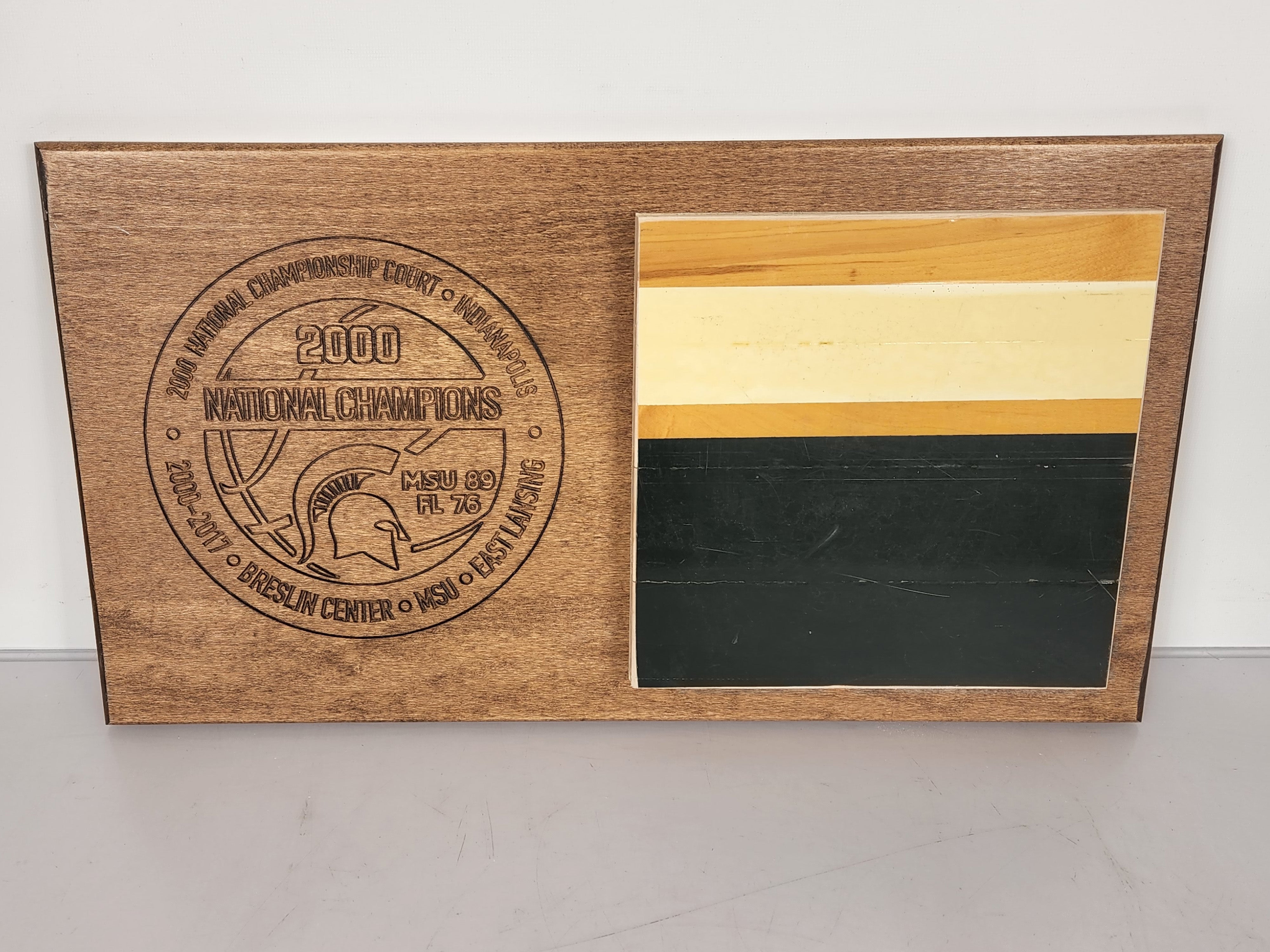 2000 Men's Basketball Championship Floor Horizontal Commemorative Plaque