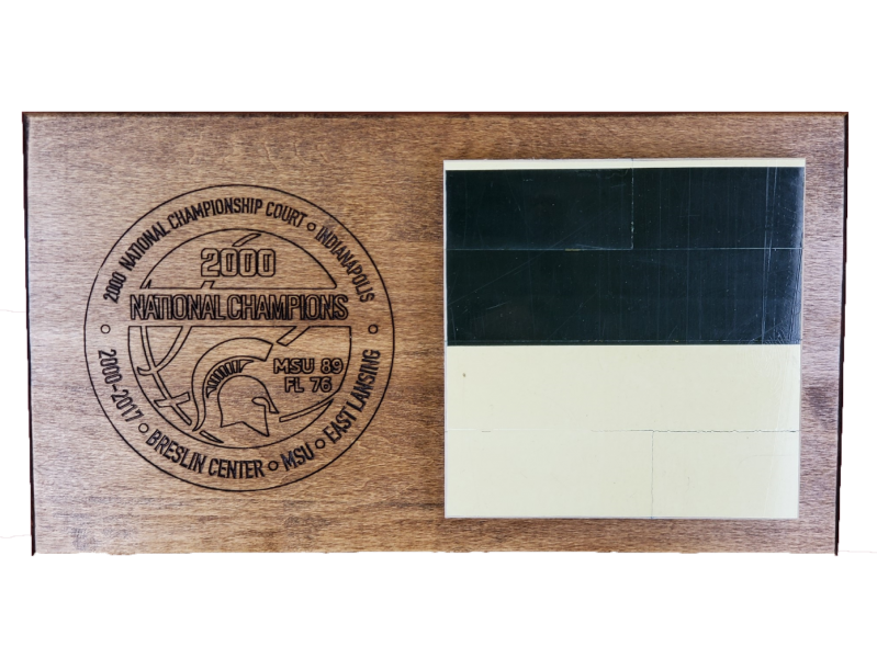 2000 Men's Basketball Championship Floor Horizontal Commemorative Plaque