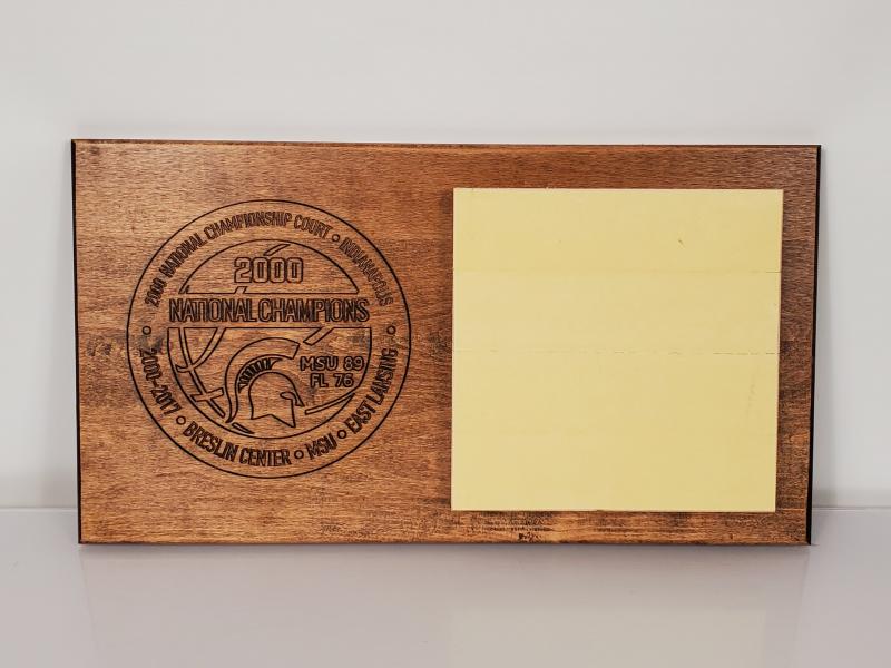 2000 Men's Basketball Championship Floor Horizontal Commemorative Plaque