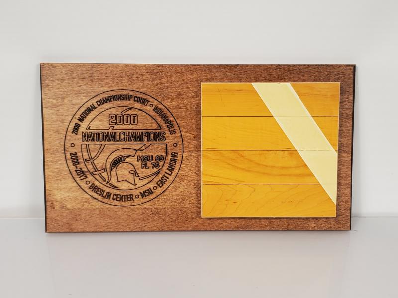 2000 Men's Basketball Championship Floor Horizontal Commemorative Plaque