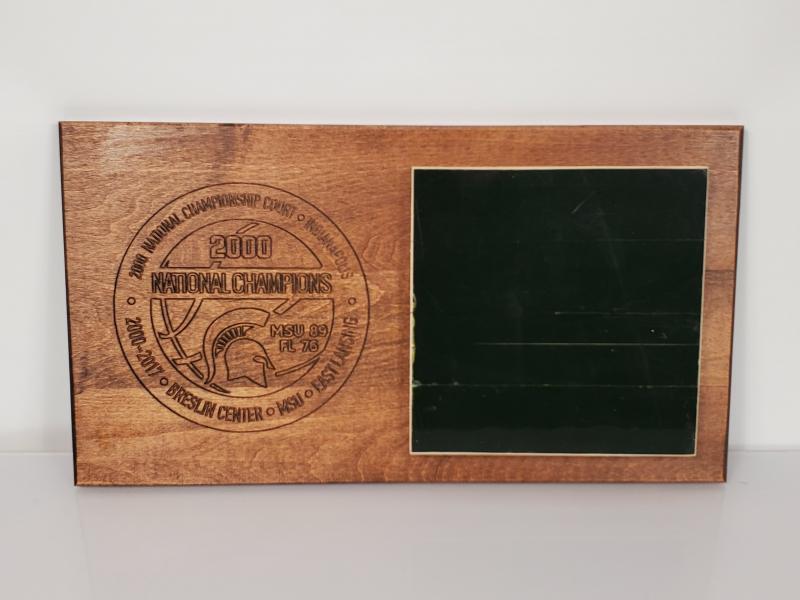 2000 Men's Basketball Championship Floor Horizontal Commemorative Plaque
