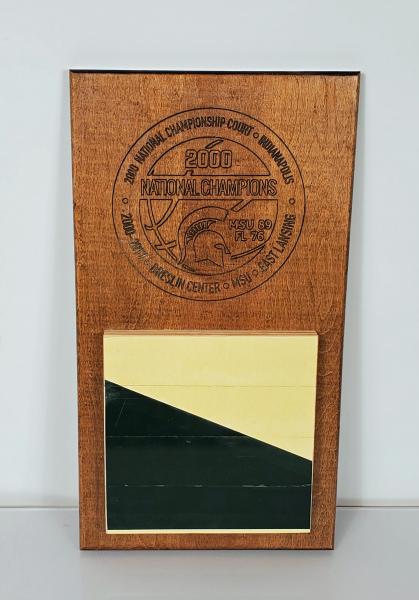 2000 Men's Basketball Championship Floor Vertical Commemorative Plaque