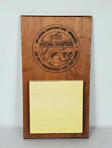2000 Men's Basketball Championship Floor Vertical Commemorative Plaque