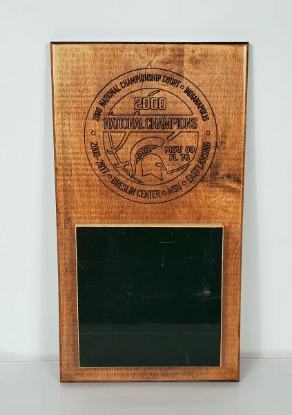 2000 Men's Basketball Championship Floor Vertical Commemorative Plaque