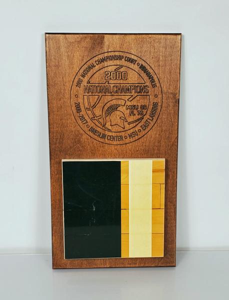 2000 Men's Basketball Championship Floor Vertical Commemorative Plaque
