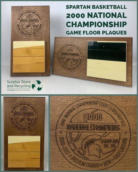 2000 Men's Basketball Championship Floor Vertical Commemorative Plaque