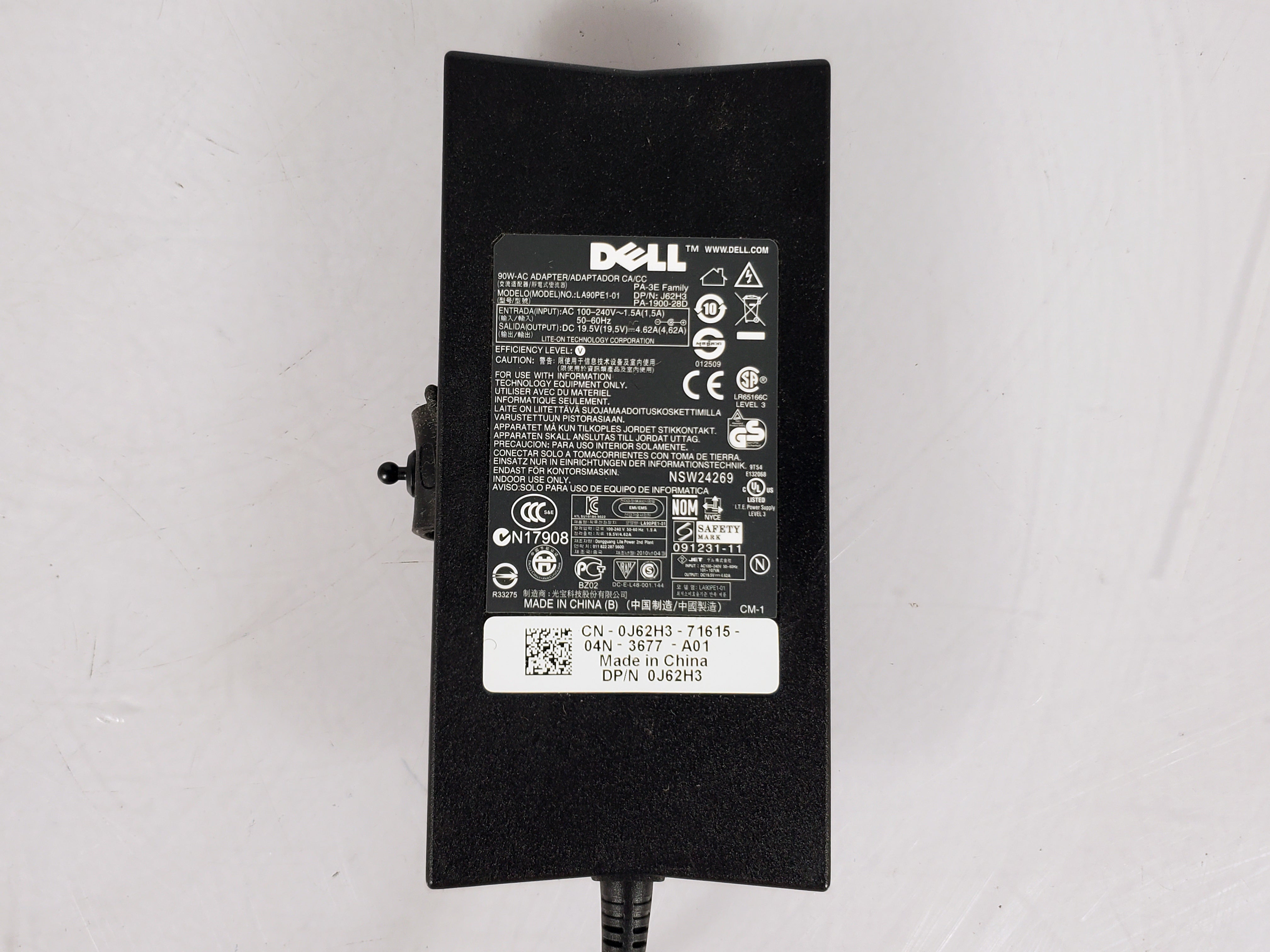 Dell 90W 19.5V 4.62A Power Supply