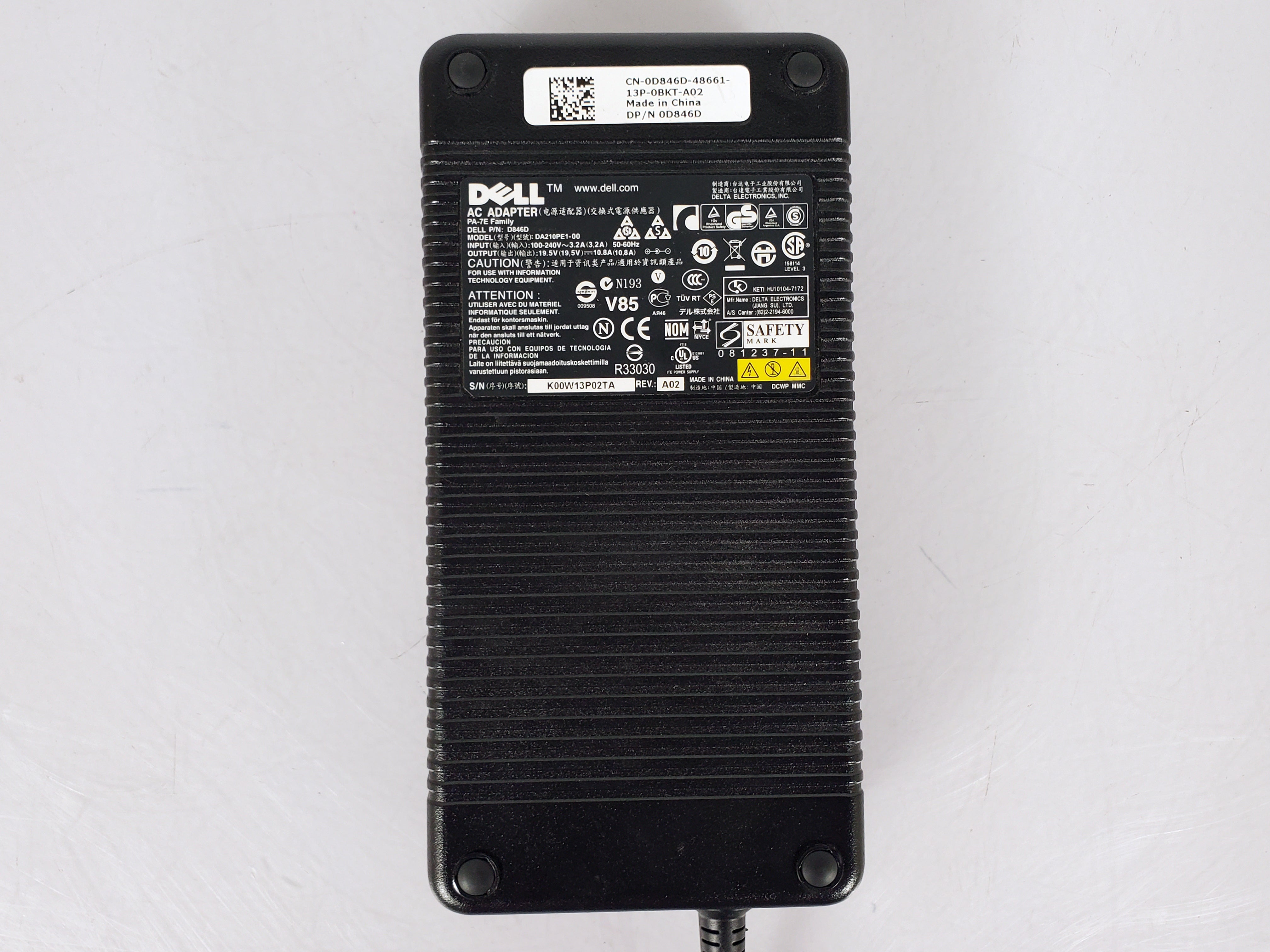 Dell 210W 19.5V 10.8A Power Supply