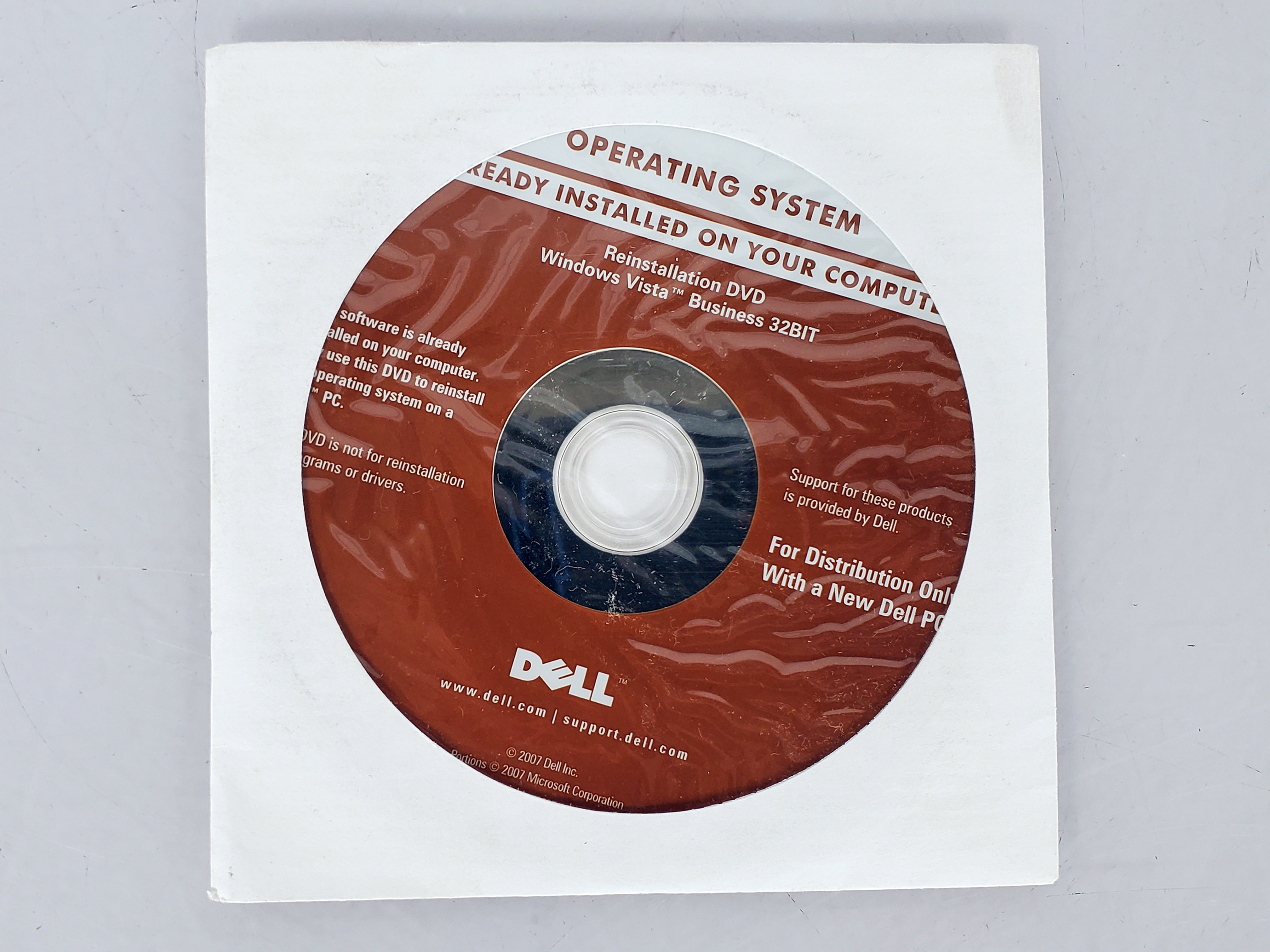 Windows Vista Business 32-Bit Re-Installation DVD