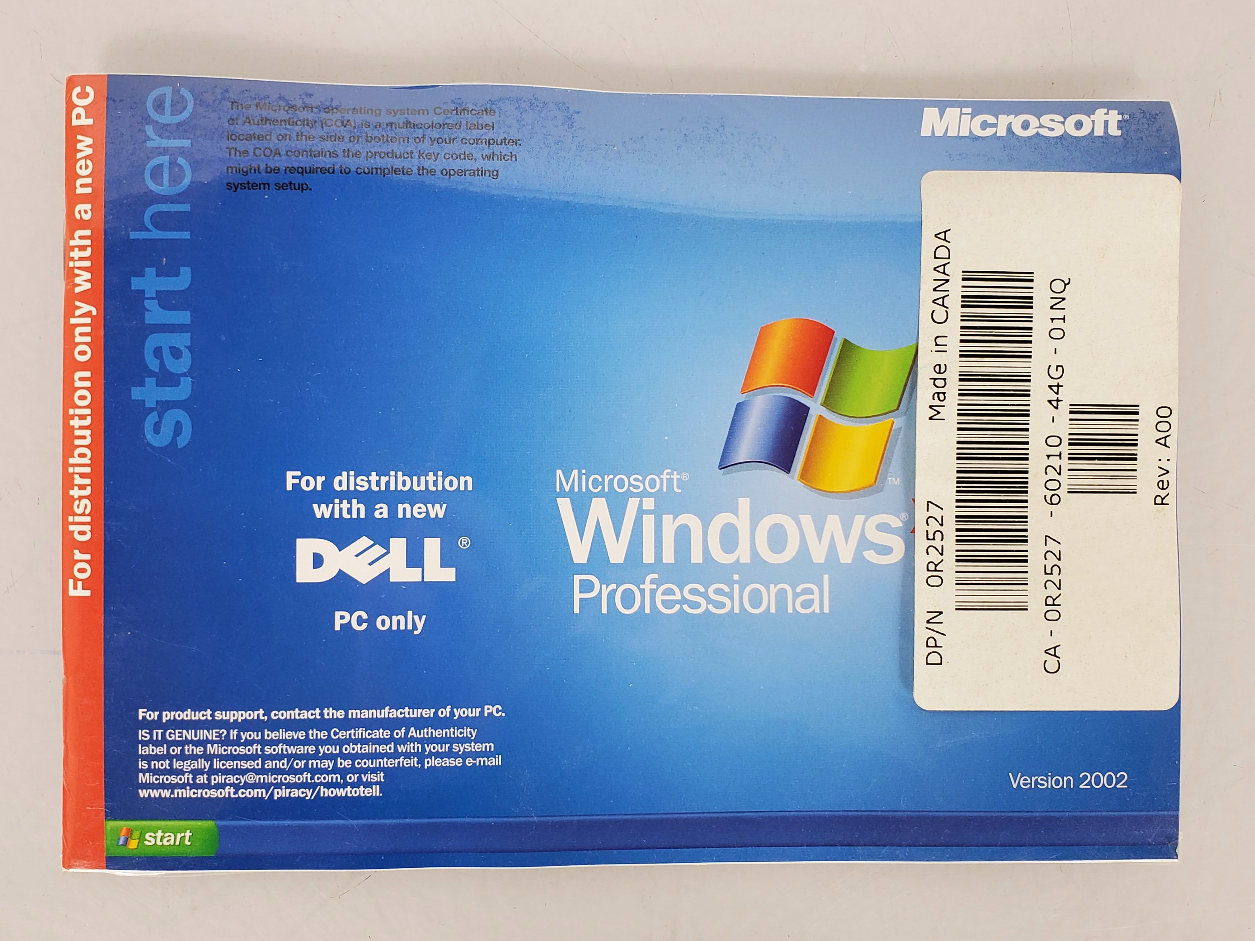 Windows XP Professional SP1A Re-Installation CD