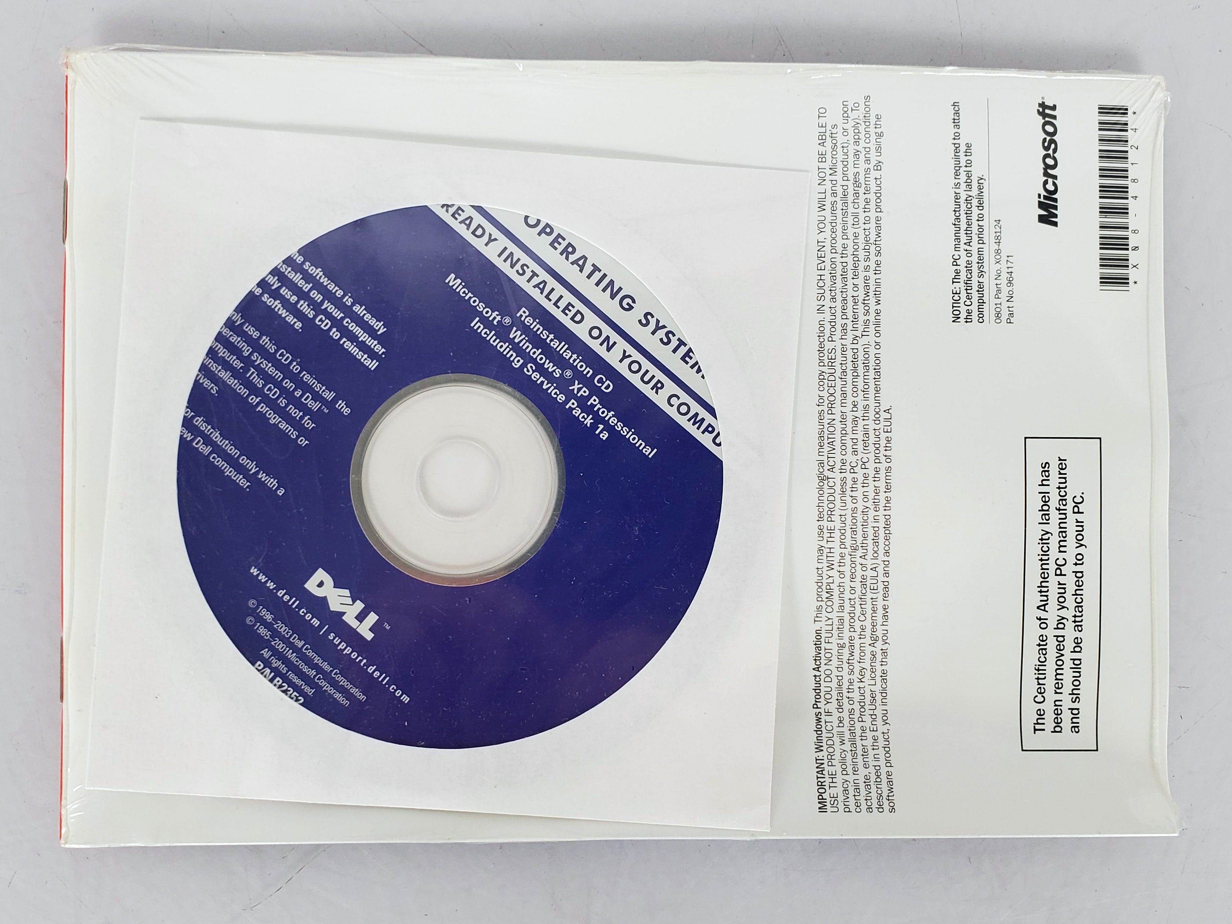 Windows XP Professional SP1A Re-Installation CD