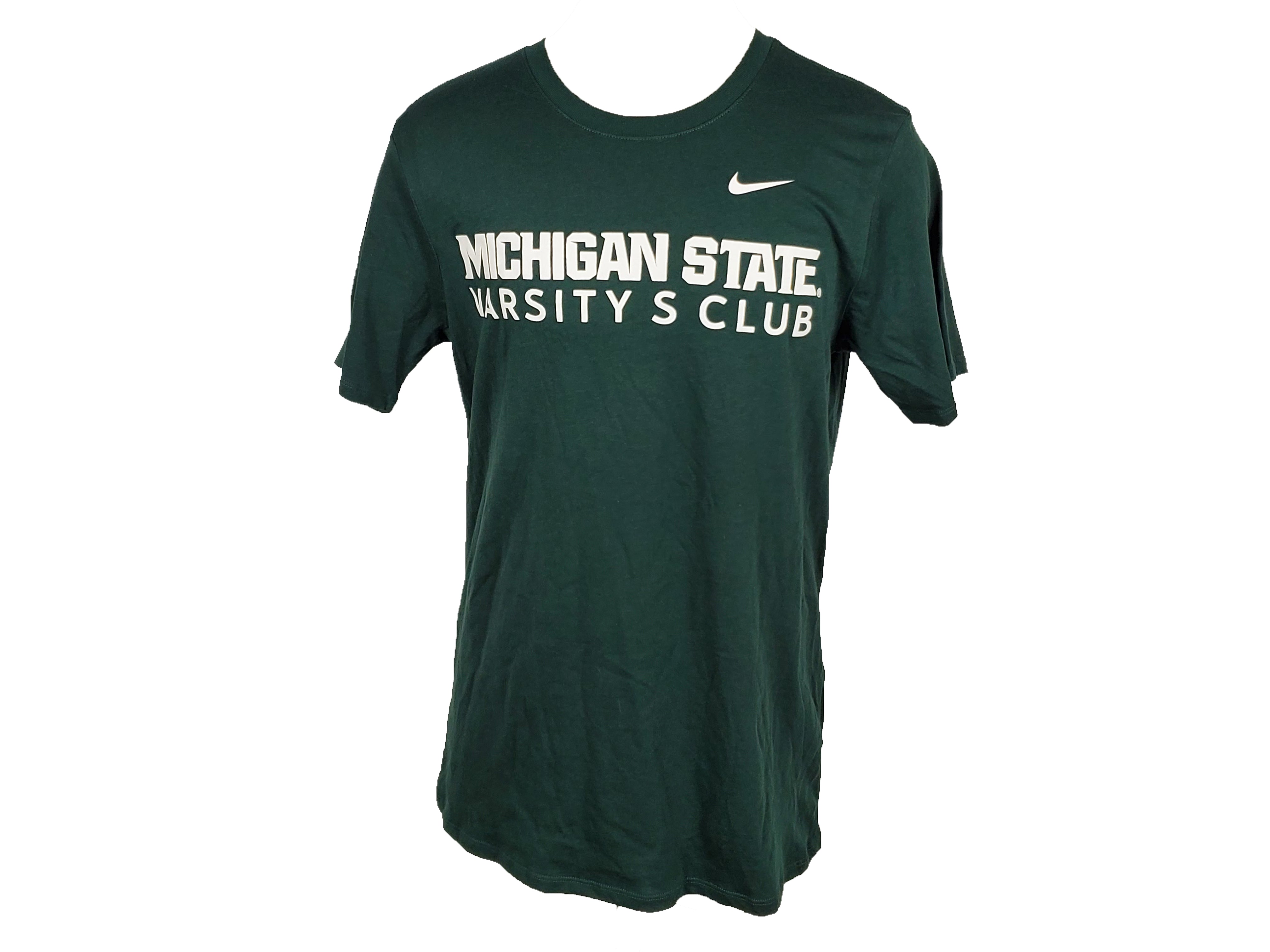 Nike Green Michigan State Varsity S Club Dri-Fit Short Sleeve T-Shirt Men's Size S