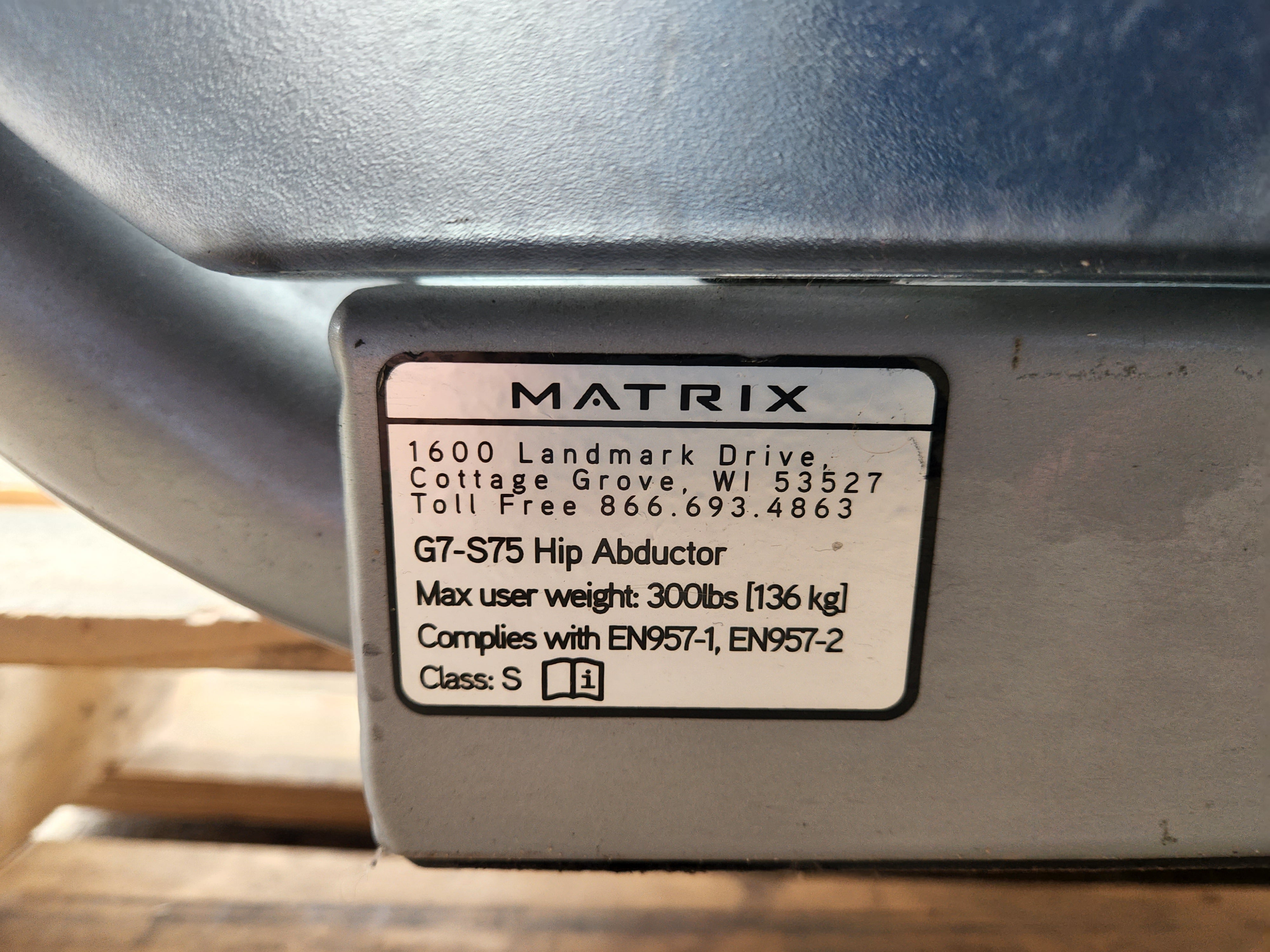 Matrix G7-S75 Hip Abductor Machine