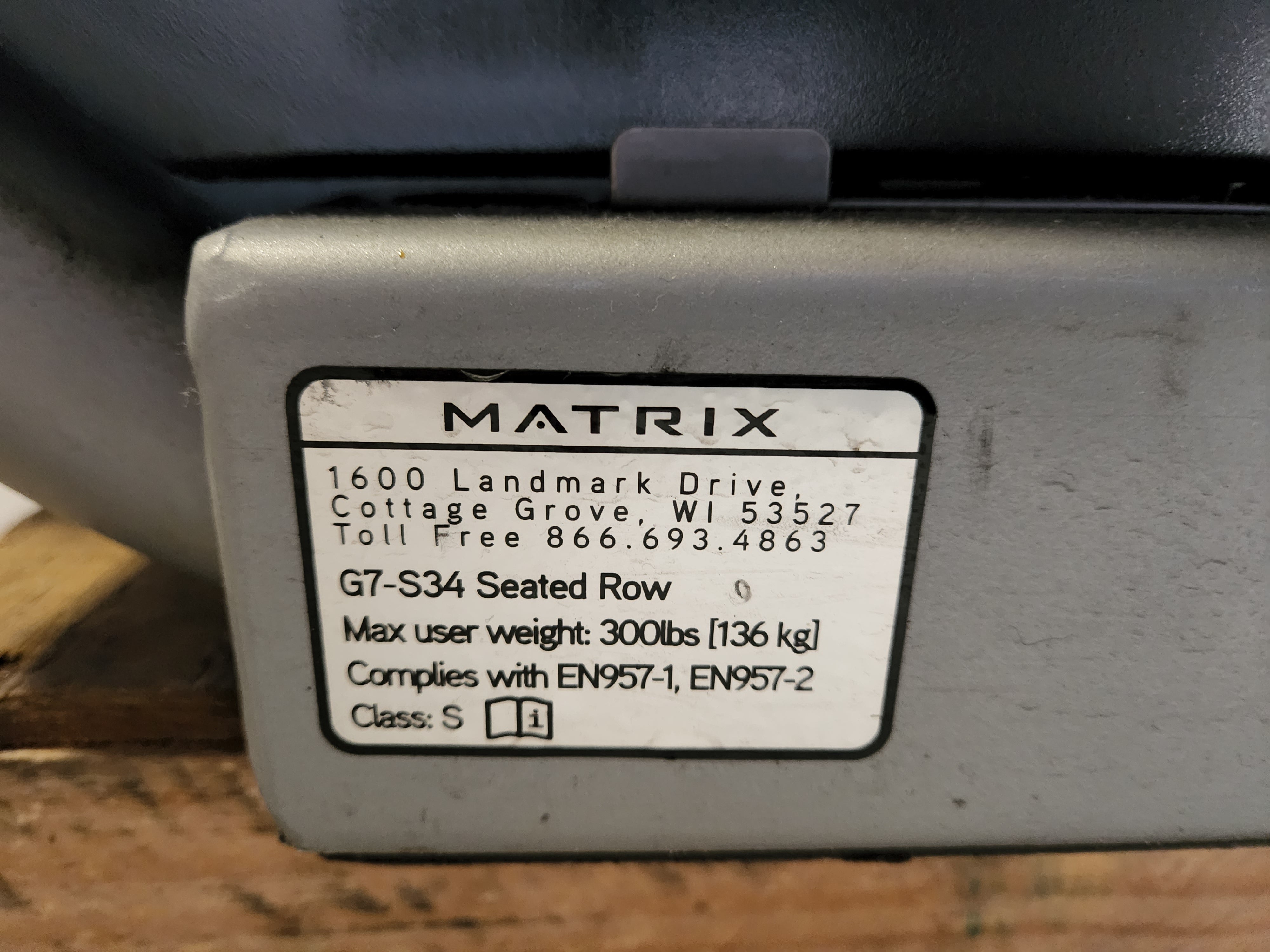 Matrix G7-S34 Seated Row Machine