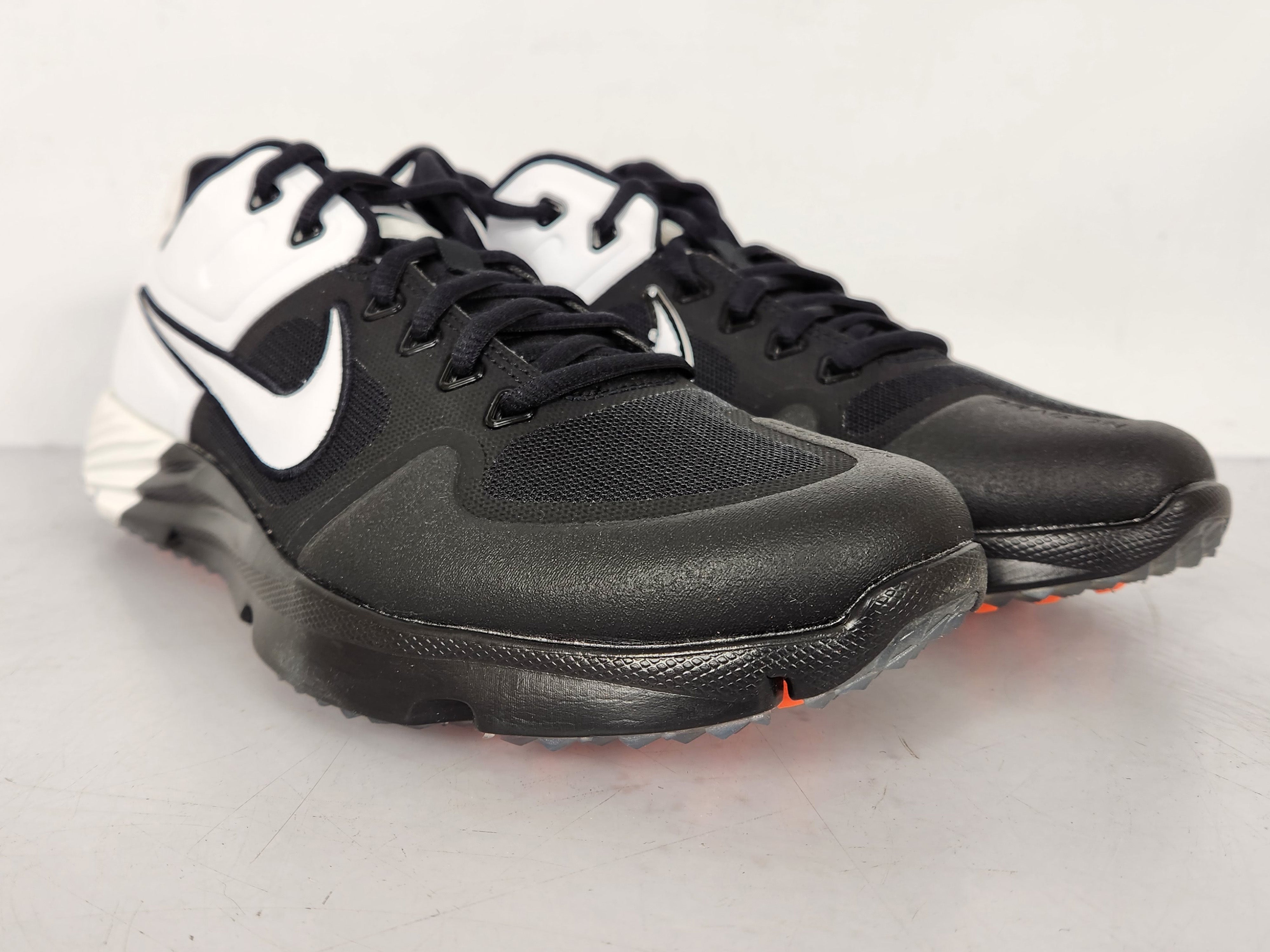 Nike Black/White Alpha Huarache Elite 2 Turf Baseball Shoes Men's Size 5.5 / Women's Size 7