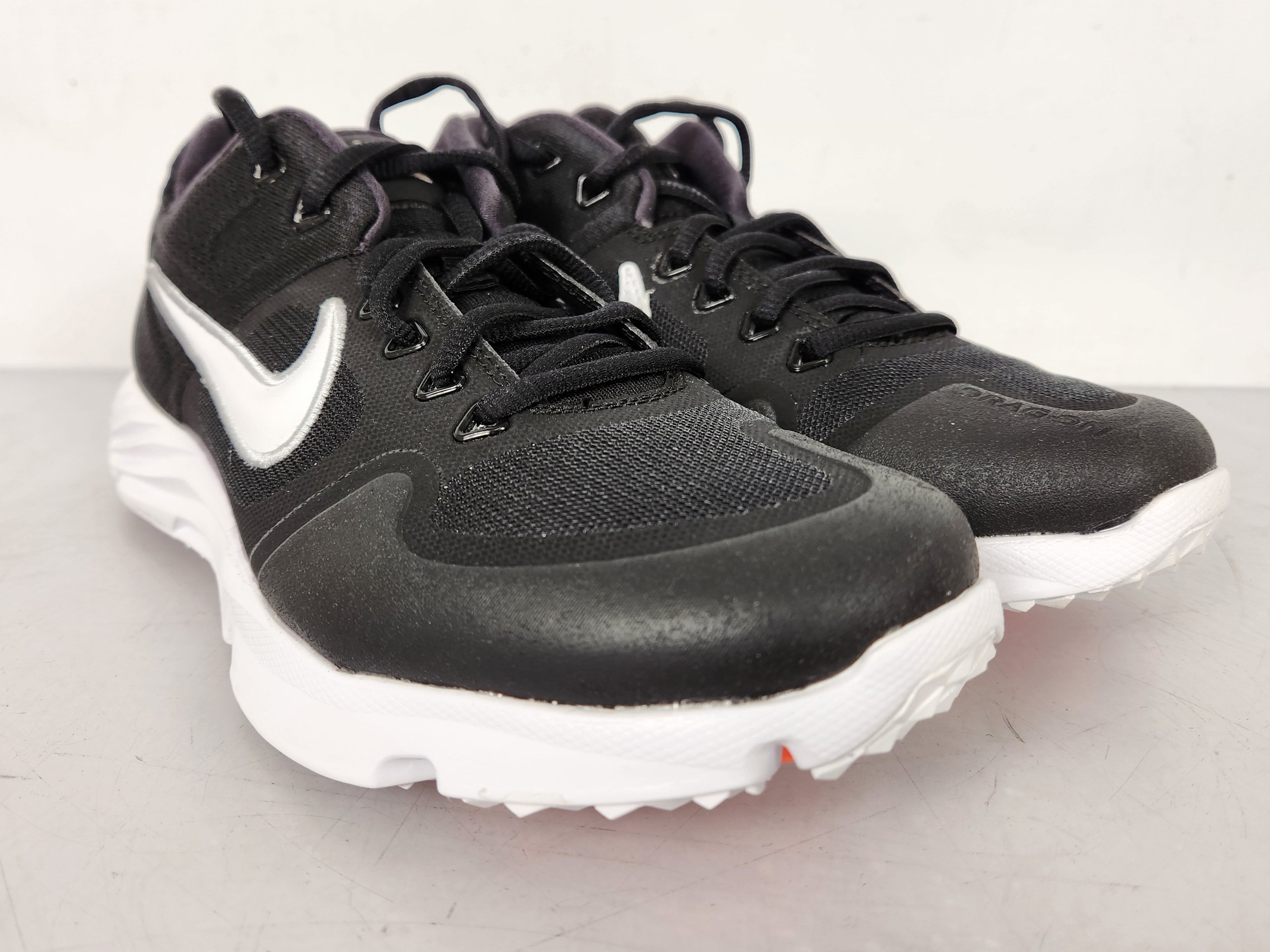 Nike Black Alpha Huarache Elite 2 Turf Baseball Shoes Men's Size 9