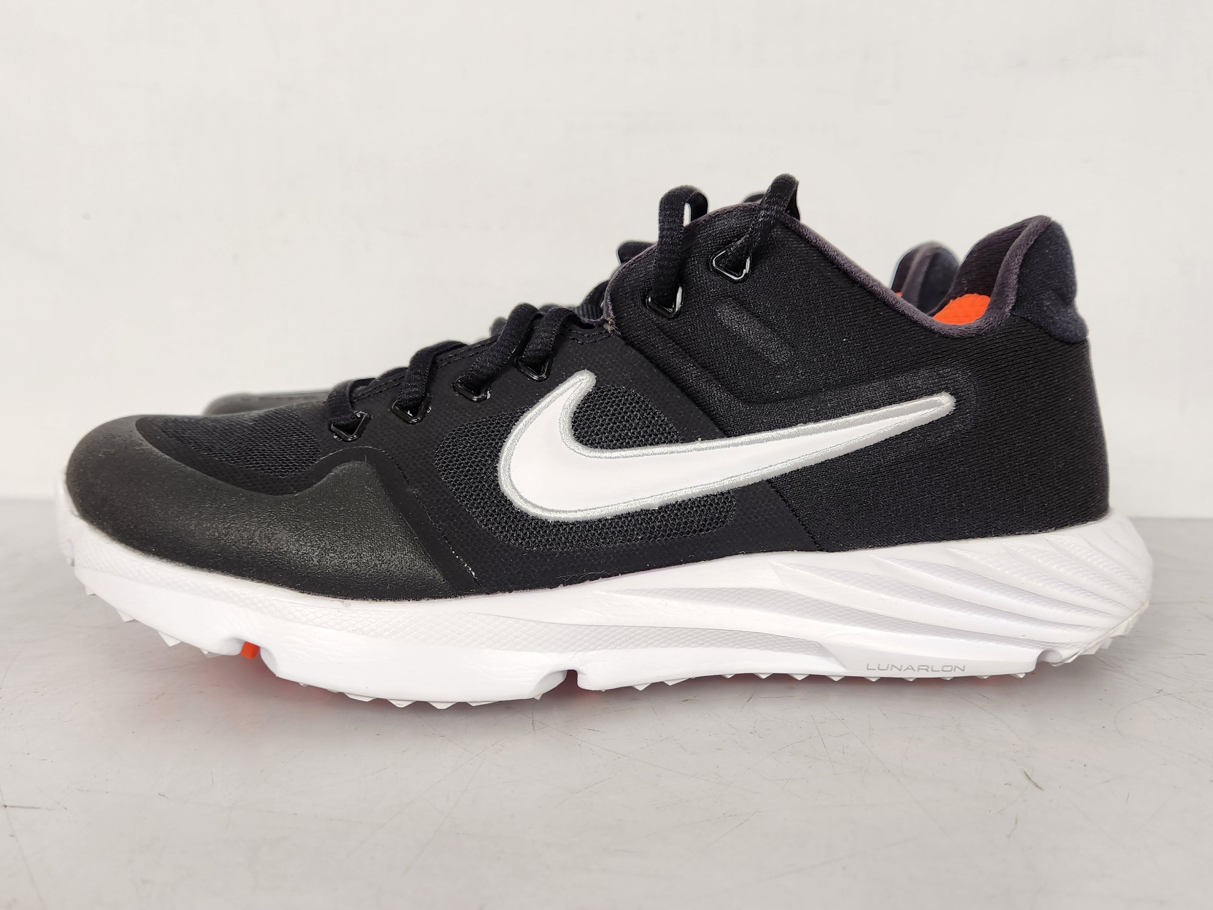 Nike Black Alpha Huarache Elite 2 Turf Baseball Shoes Men's Size 9