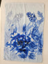 Chinese Zhen Qing Blue Floral Scarf