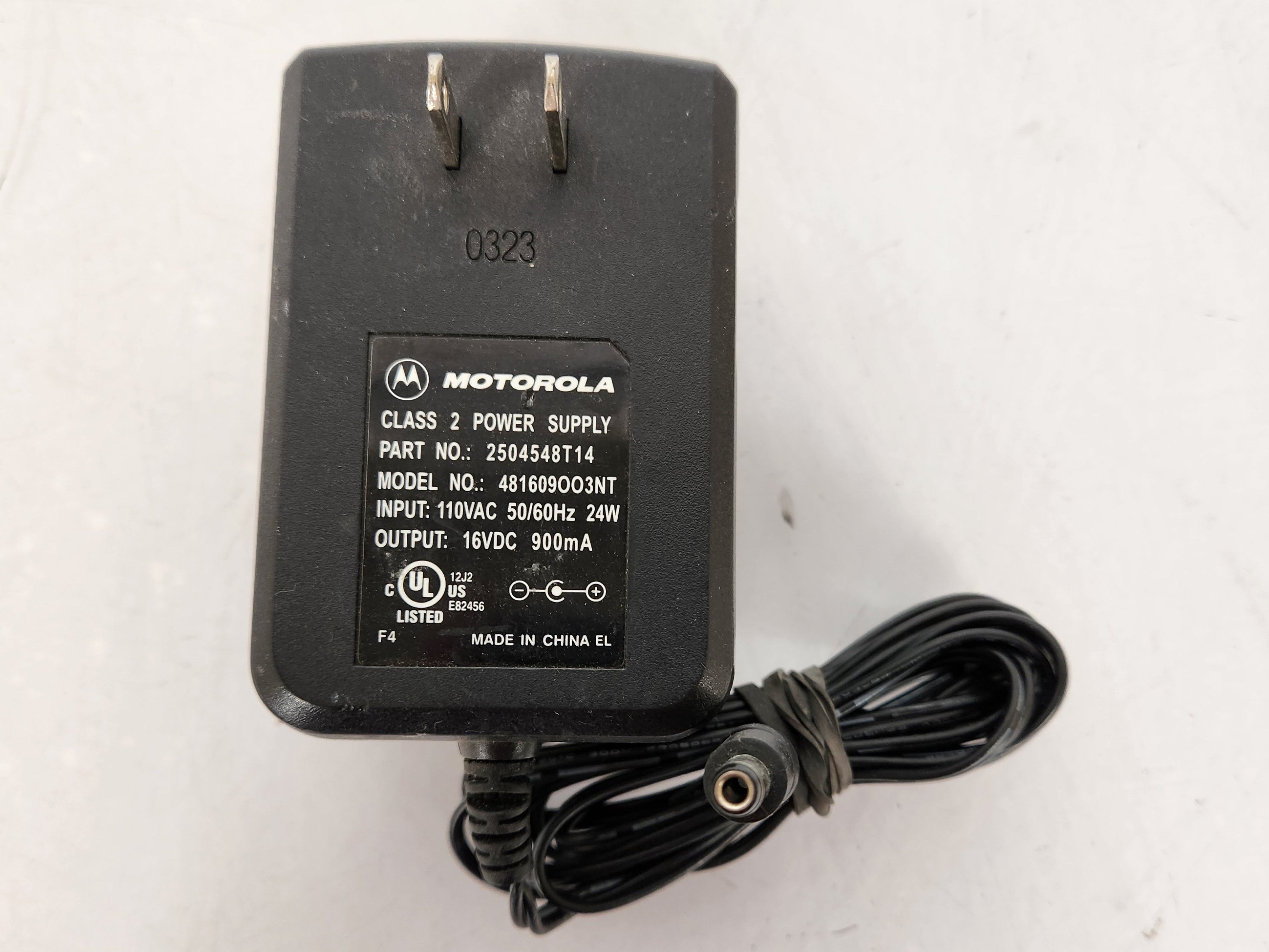 Motorola Power Supply 2504548T14 16V 0.9A