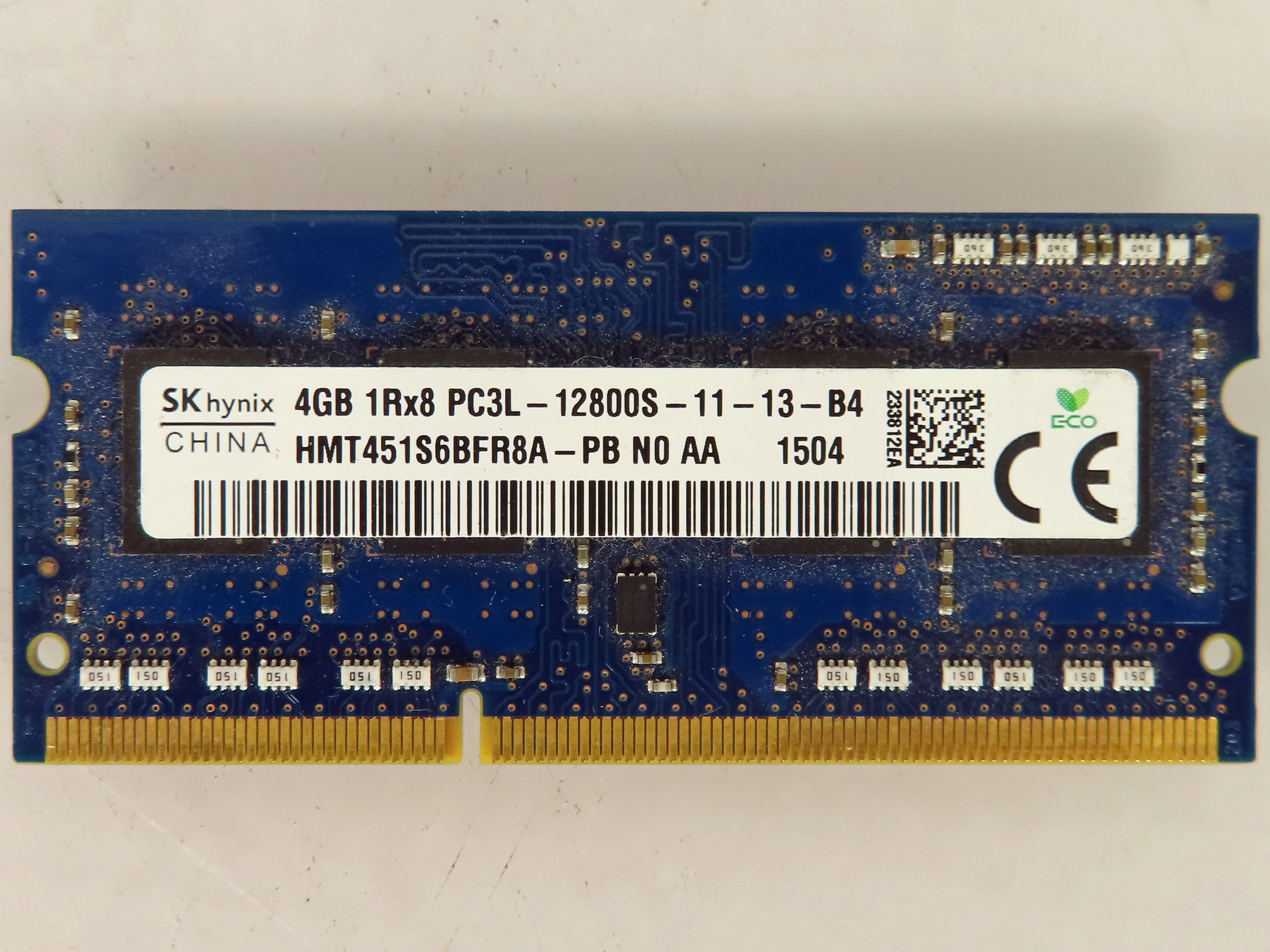 4GB 1Rx8 PC3L 12800S SODIMM RAM