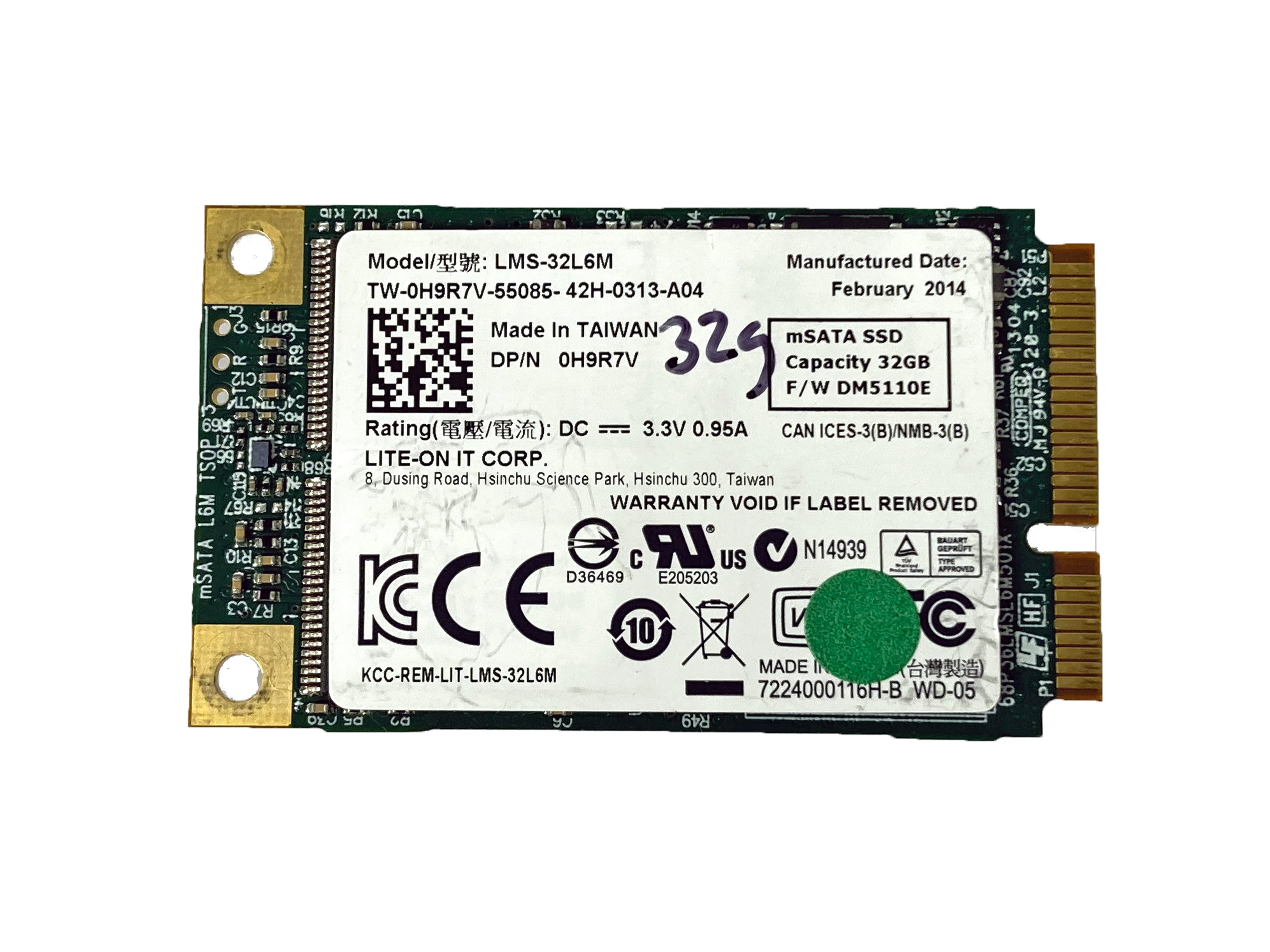 32GB SSD mSATA Solid State Drive