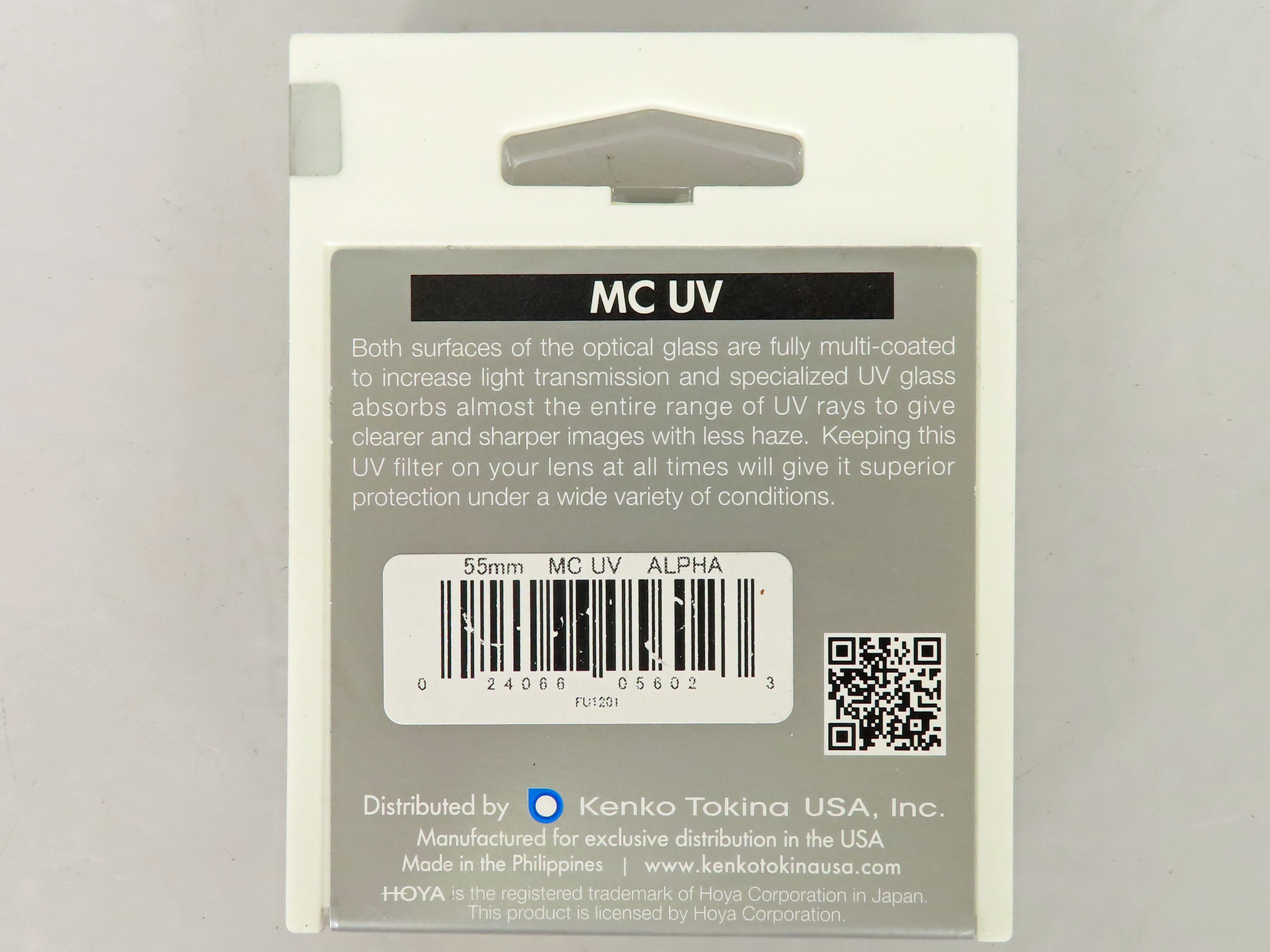 Hoya 55mm MC UV Alpha Filters