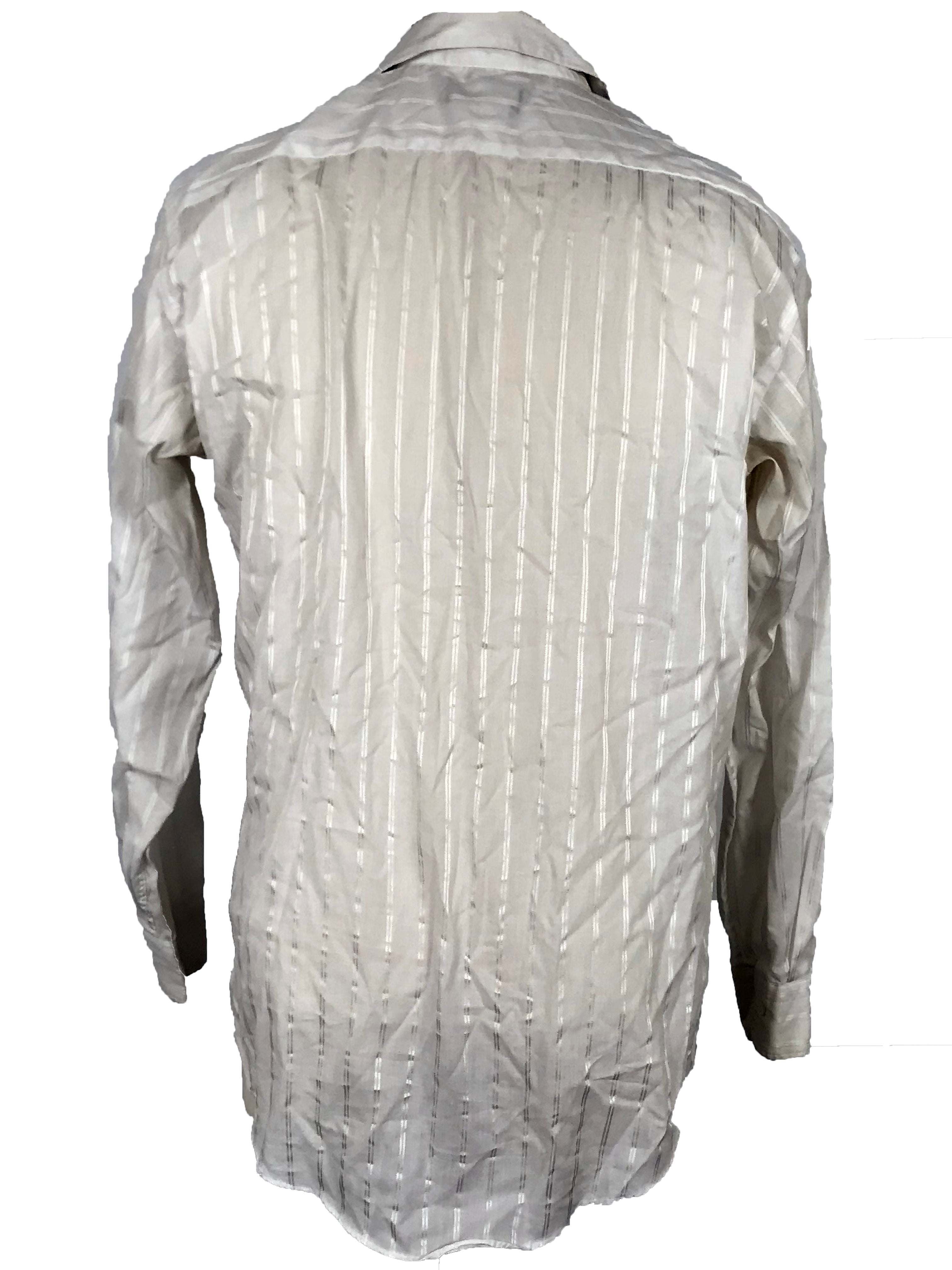 Christian Dior White Striped Dress Shirt Men's Size 16 34-35