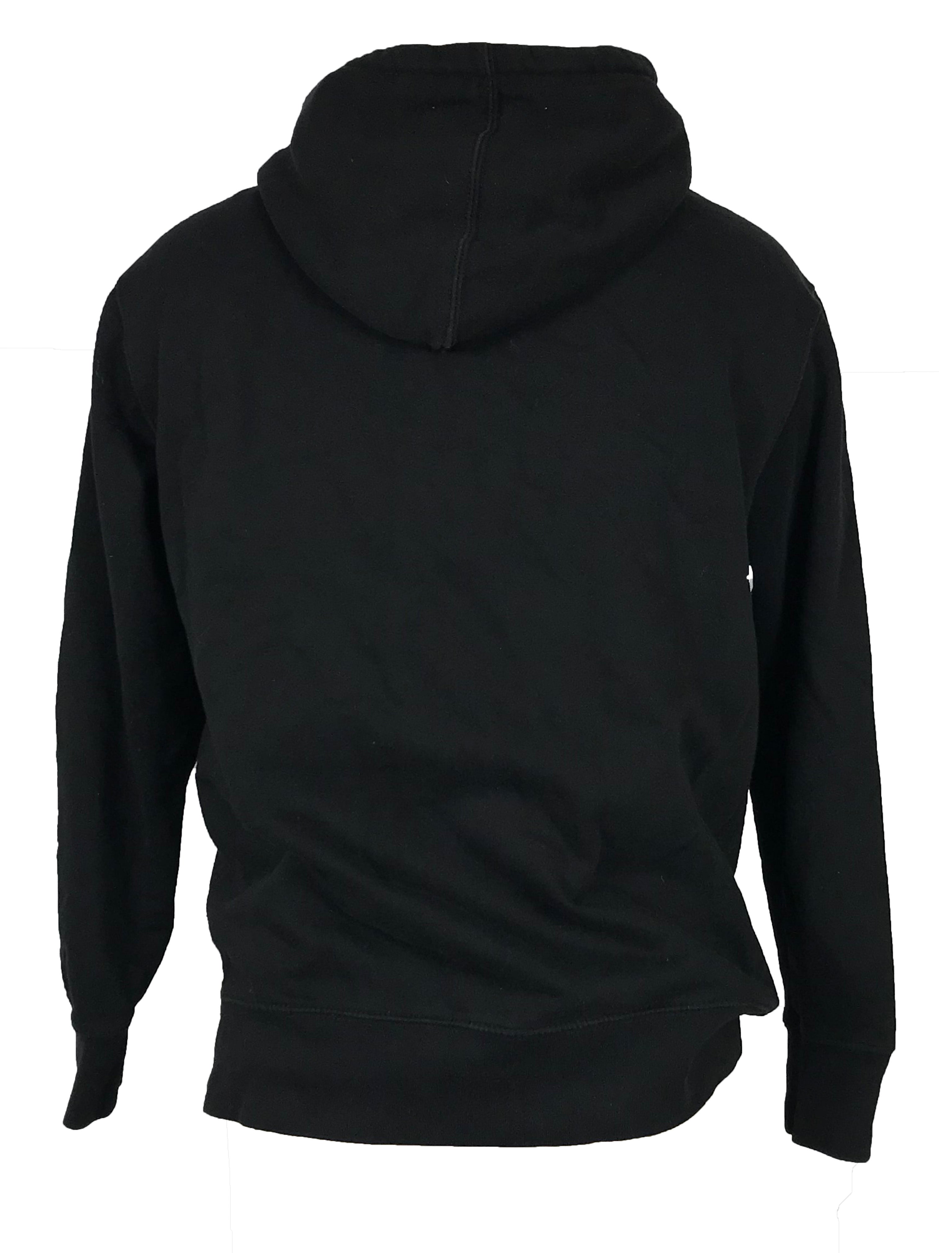 Pull&Bear Men's' Black Zip-Up Hoodie