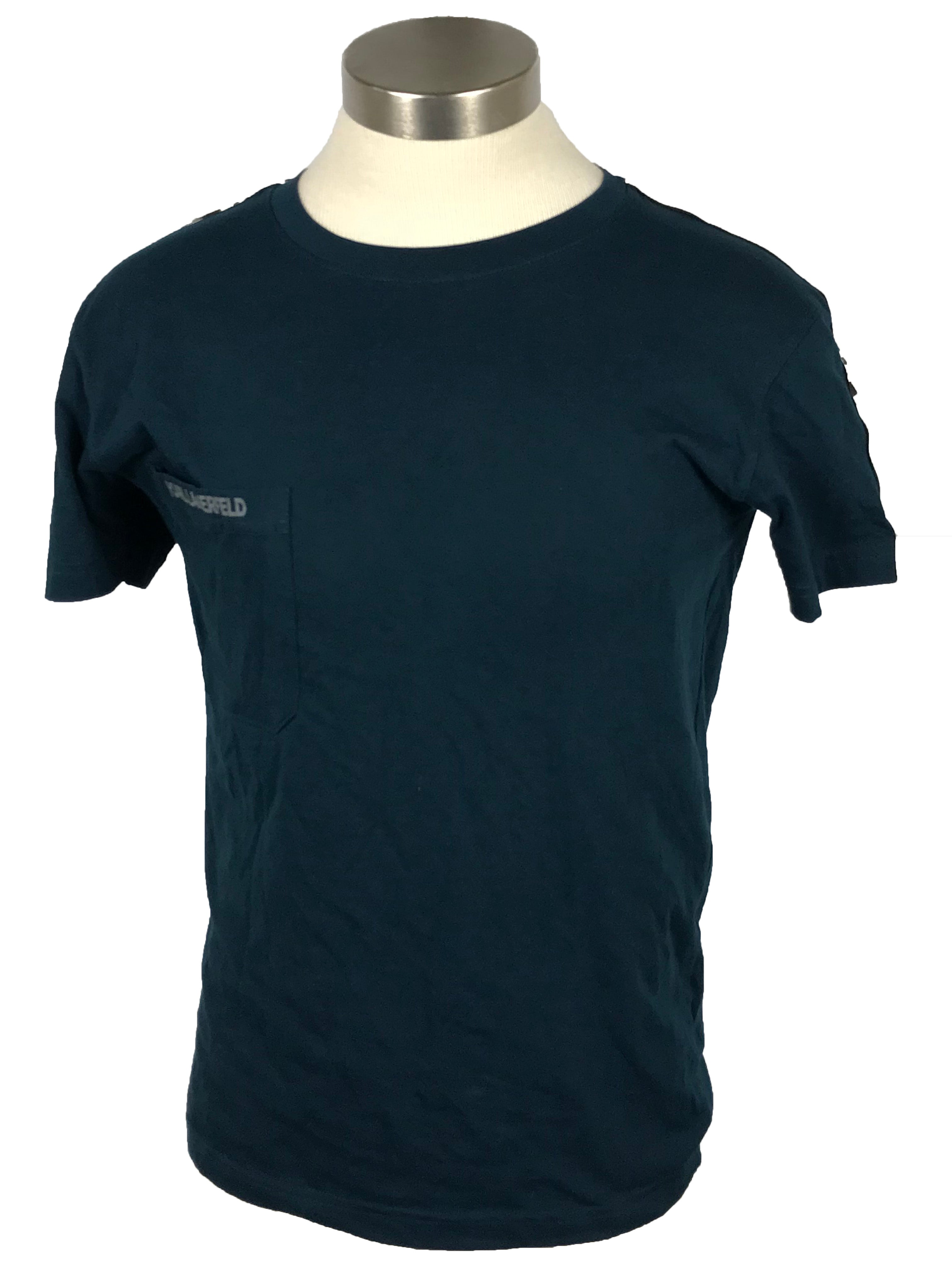 Karl Lagerfeld Turquoise Short Sleeve T-Shirt Men's Size S