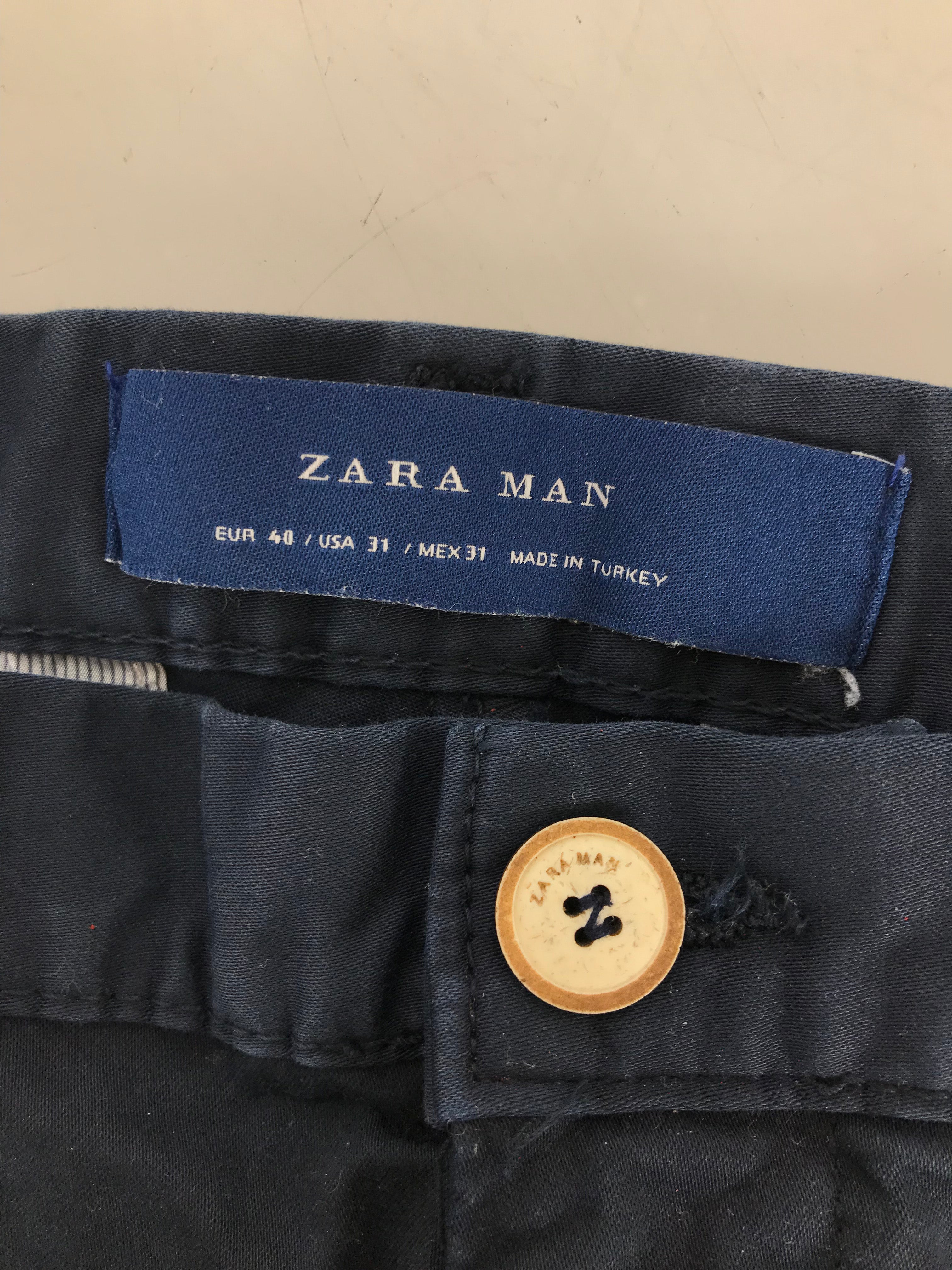 Regular fit cotton blend chino trousers - Beige | ZARA United States