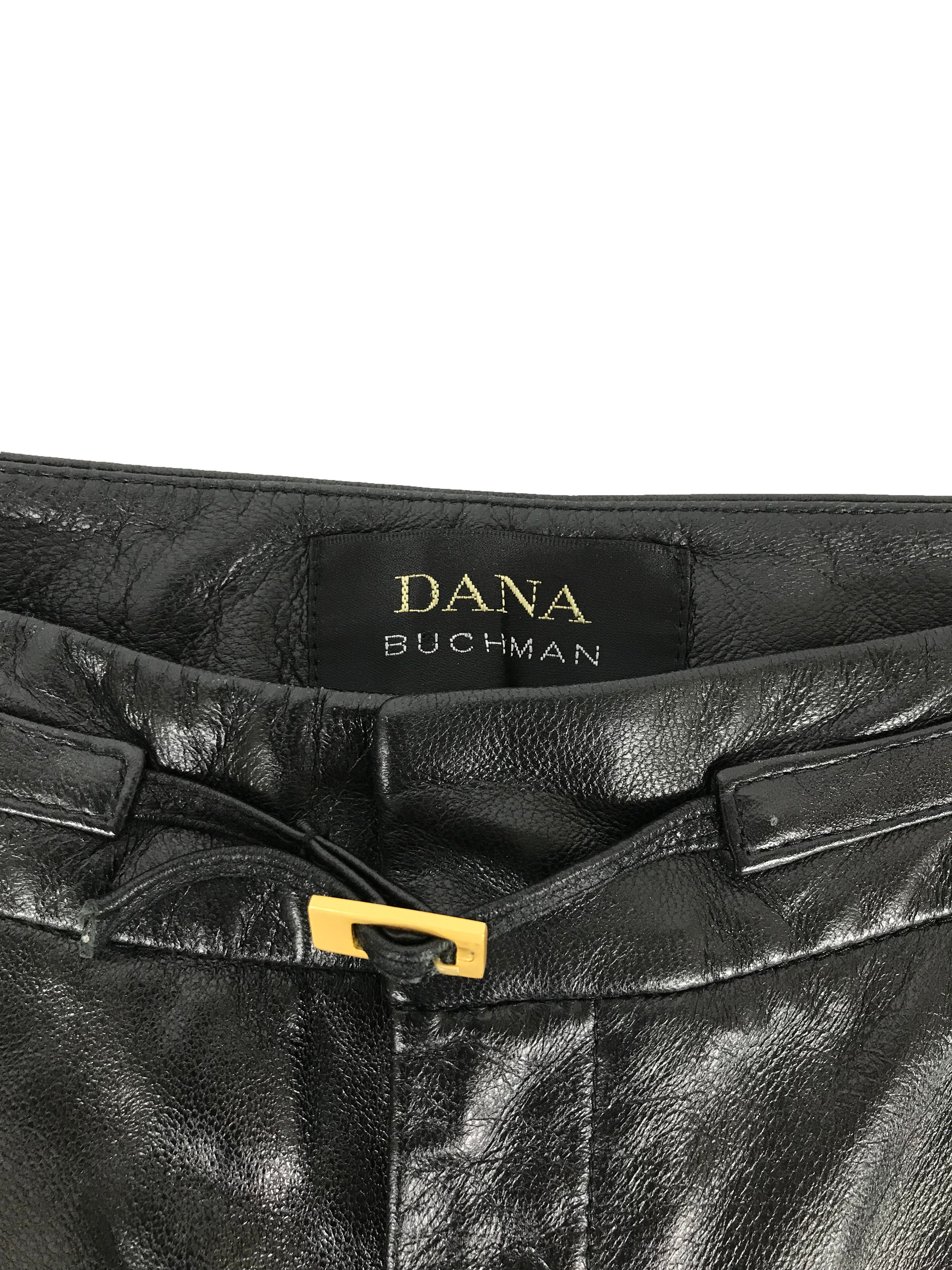 Dana Buchman Black Lambs Skin Pants Women's Size 6