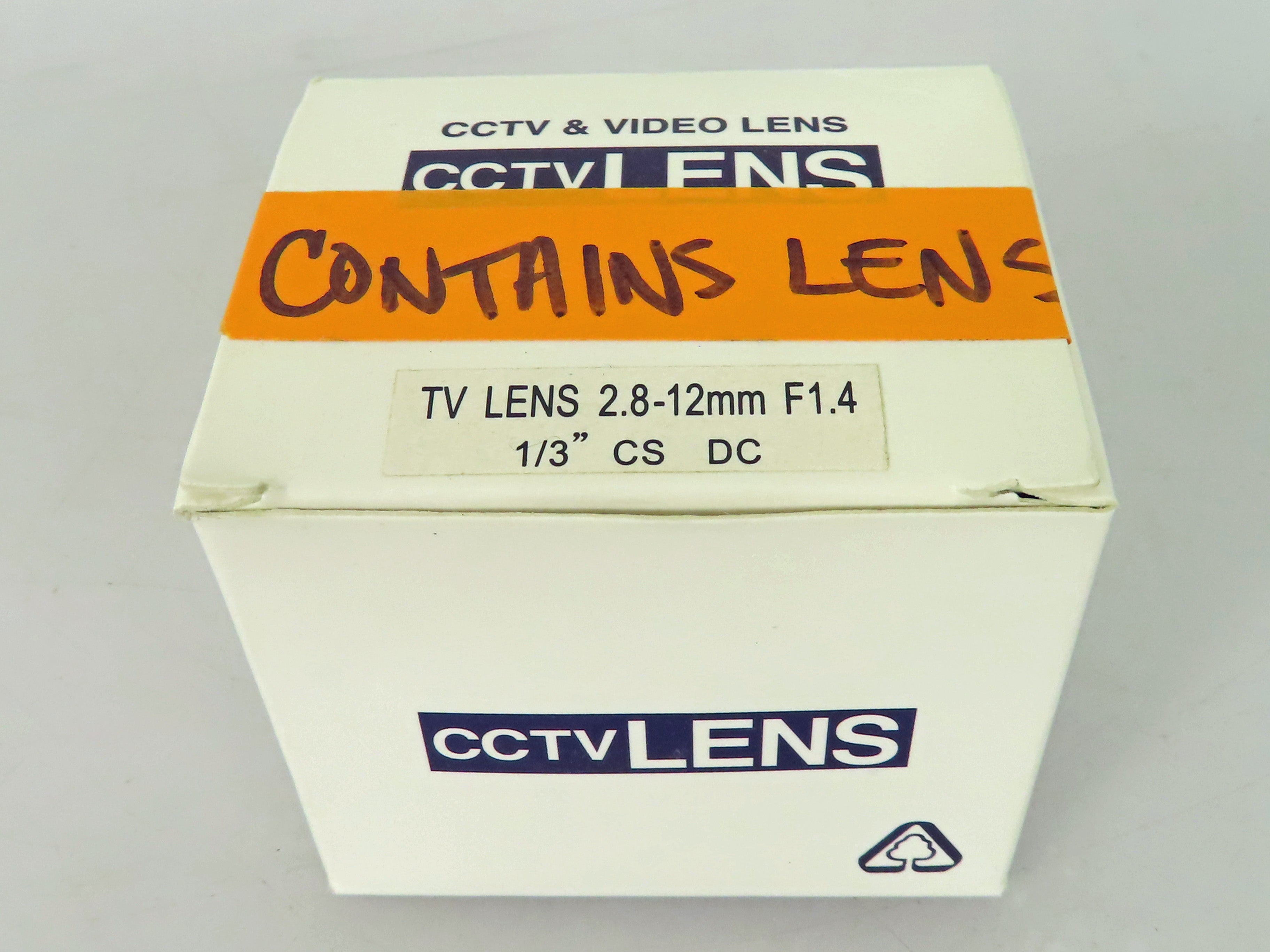 CCTV Lens 2.8-12mm CS DC F1.4 1/3”