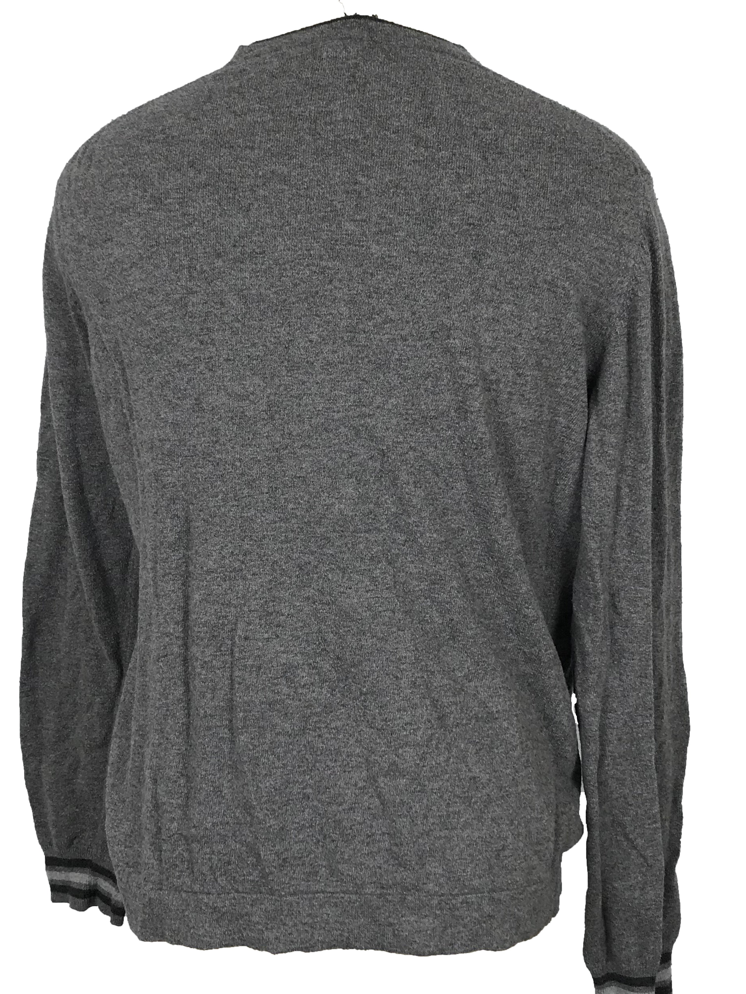Calvin Klein Grey Long Sleeve Knit Sweater Men's Size L/G