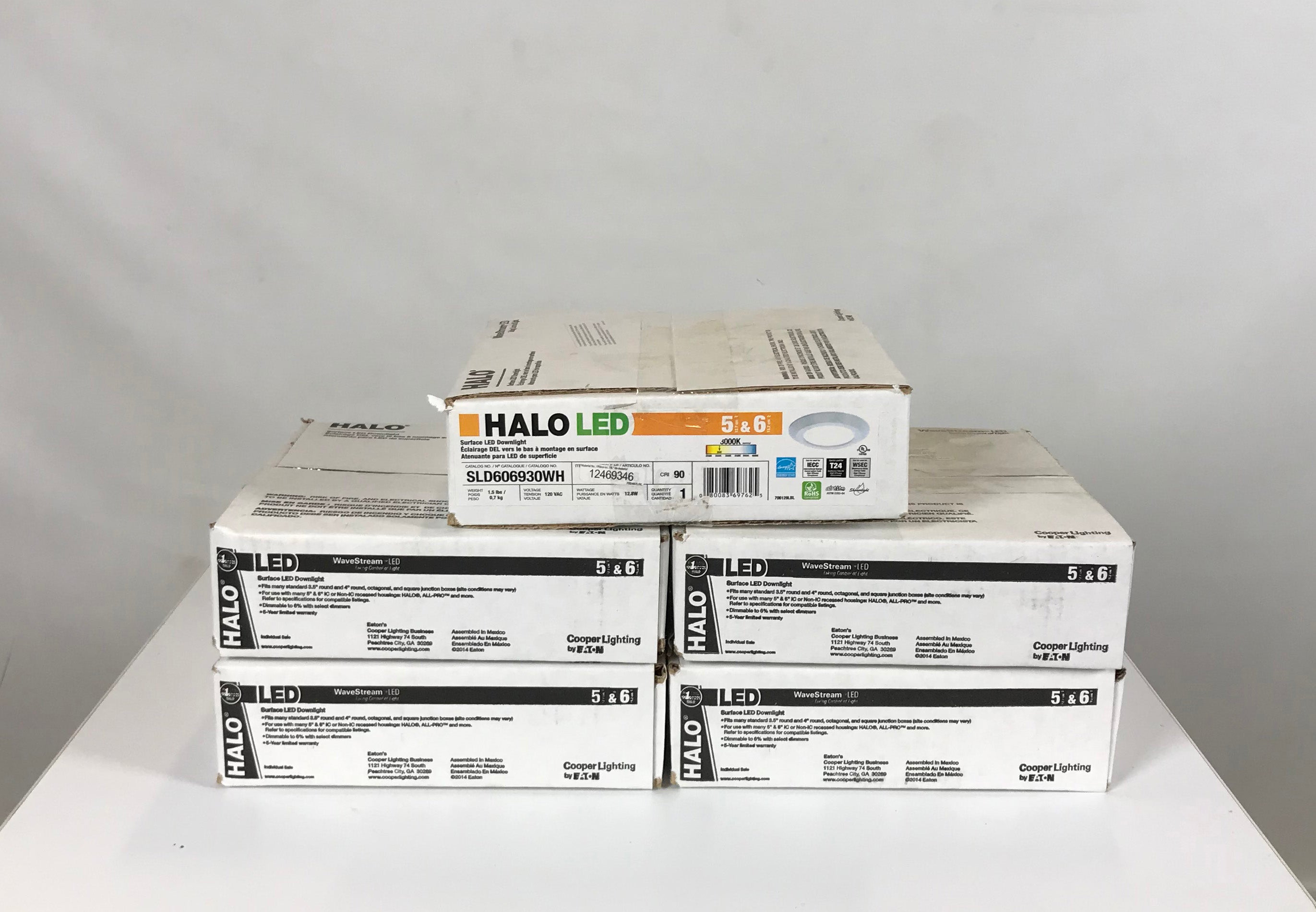 HALO Surface LED Downlight Set of 5