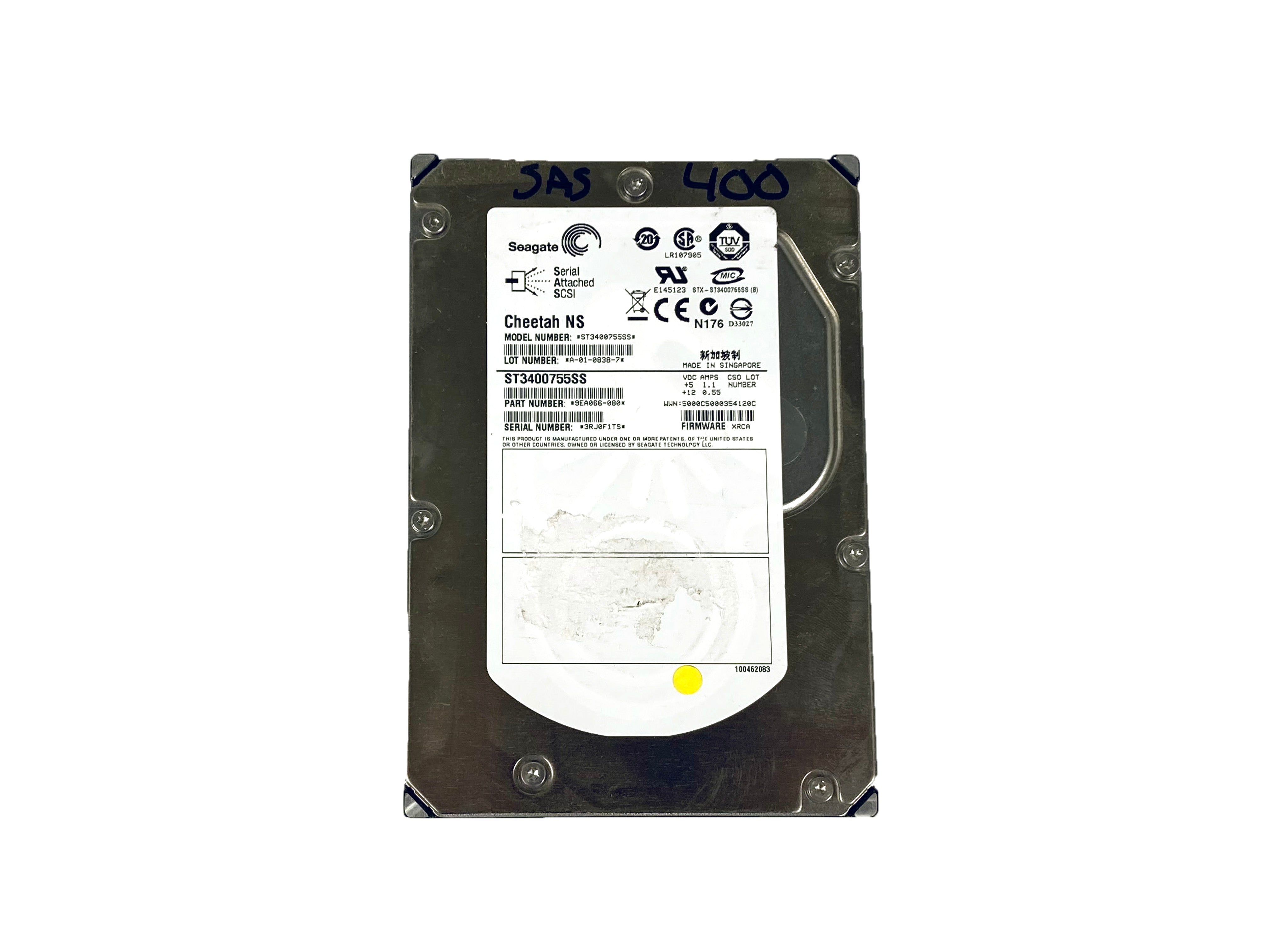 Seagate 400GB HDD 3.5" SAS Hard Drive