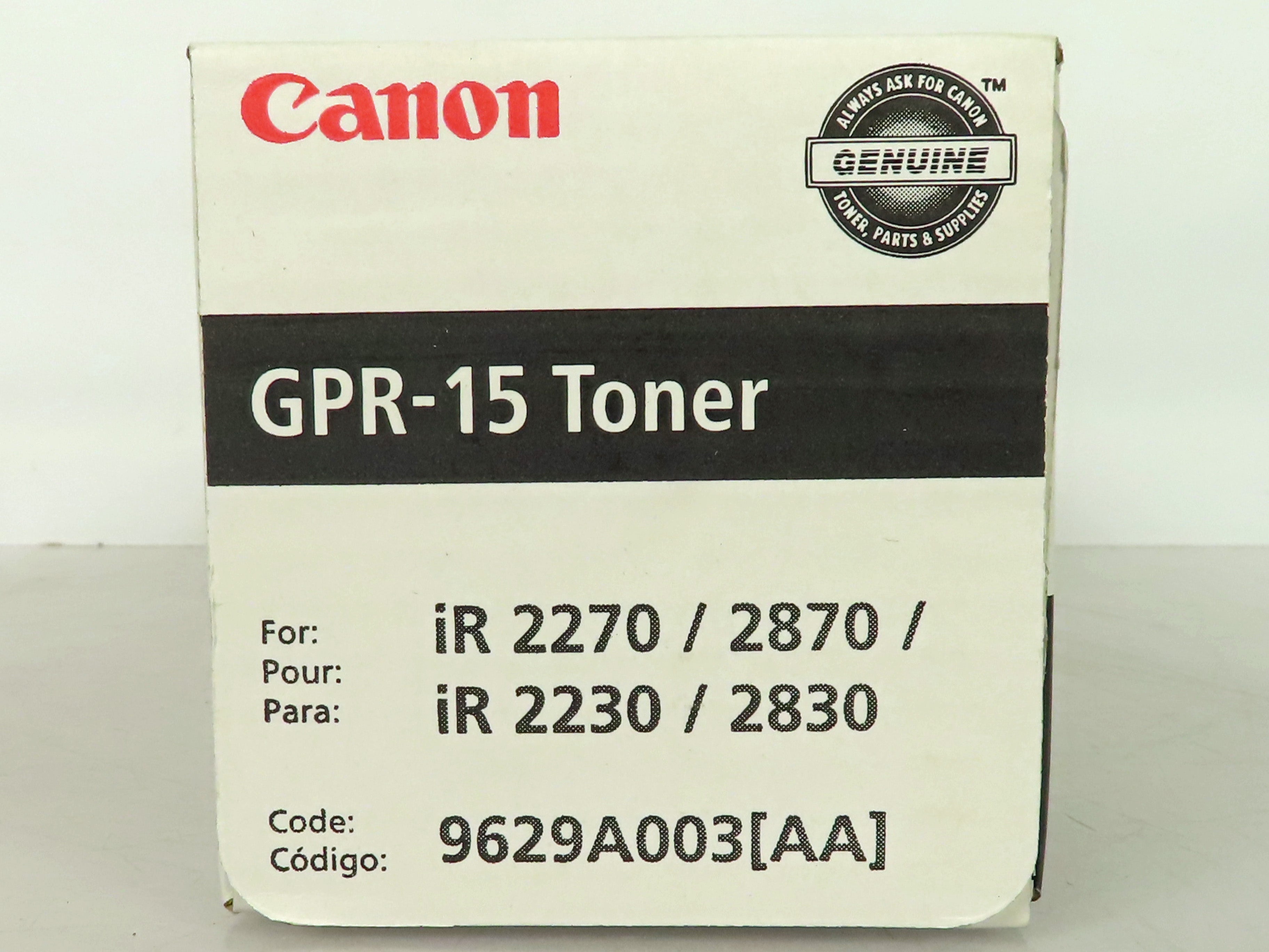 Canon GPR-15 9629A003[AA] Black Copier Toner Cartridge
