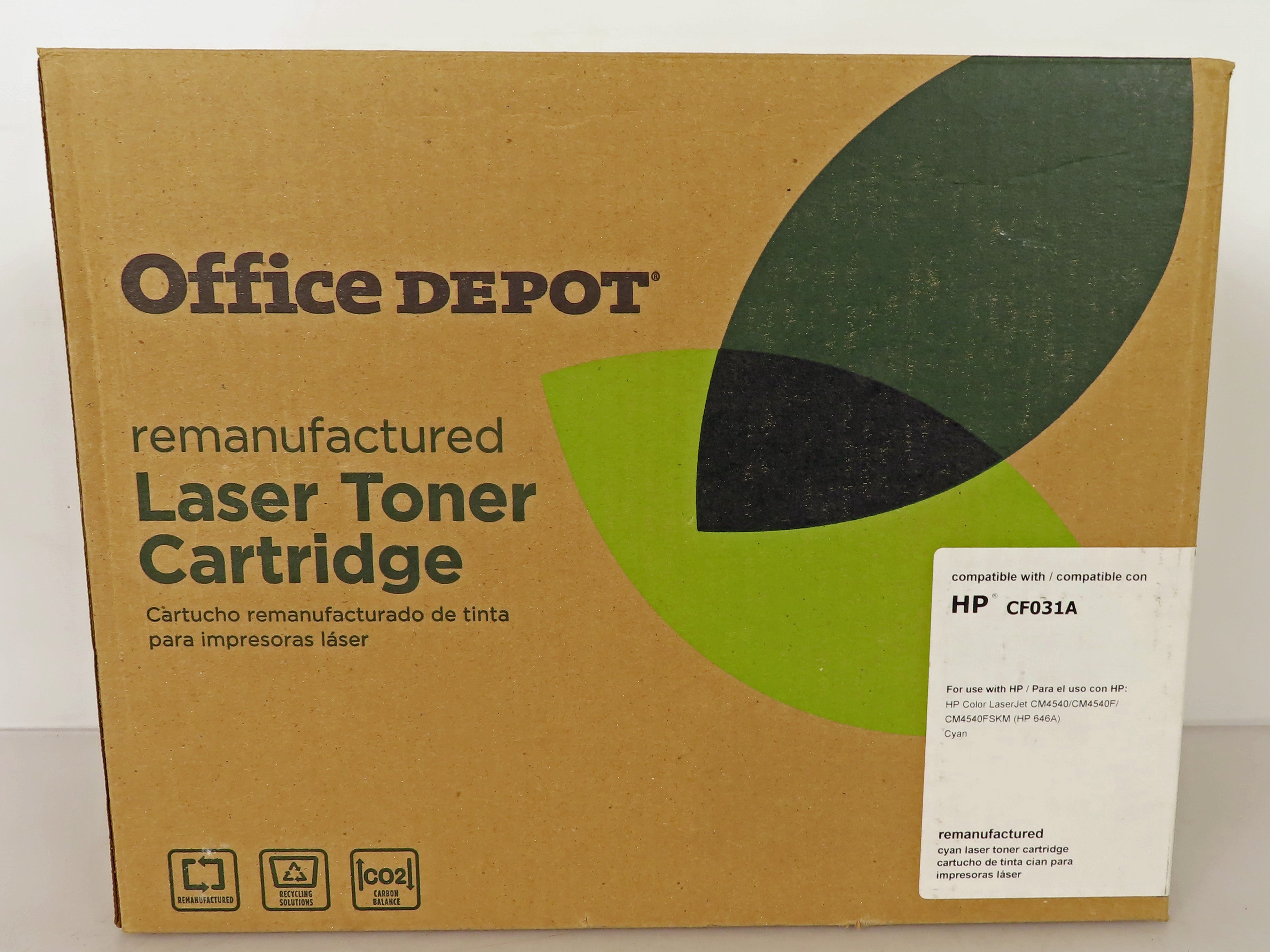 Office Depot HP CF031A Cyan Remanufactured Laser Toner Cartridge