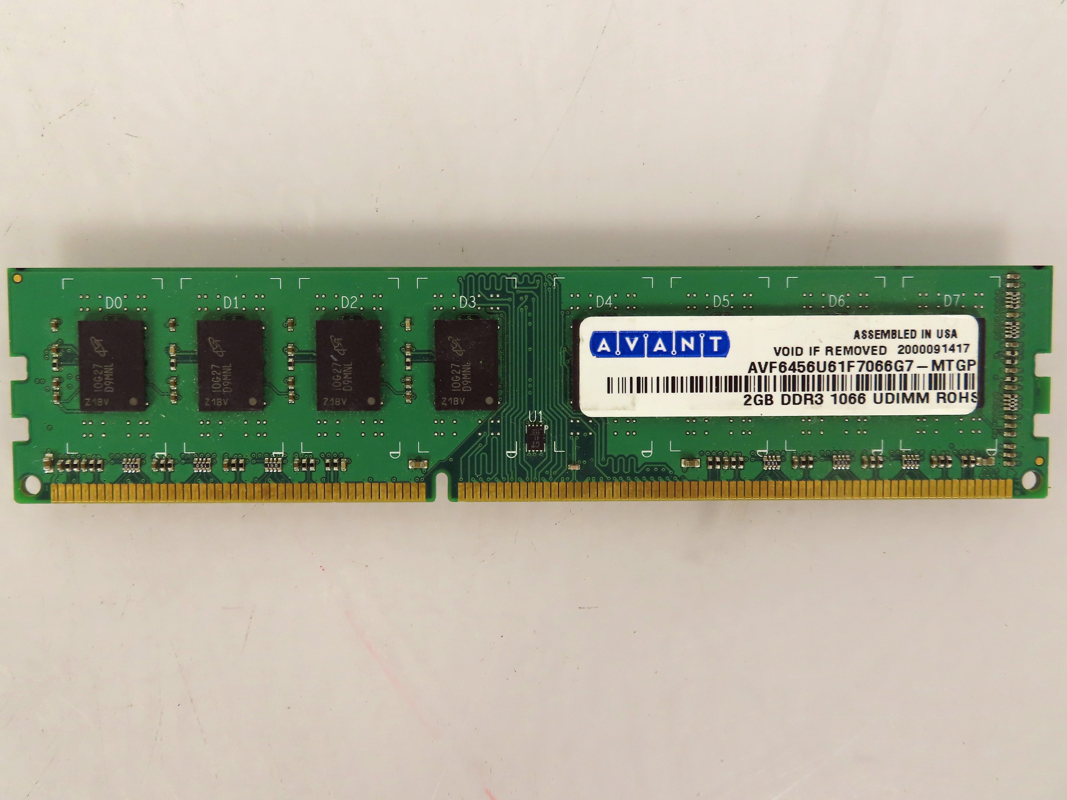 Assorted 2GB PC3 1066 UDIMM Desktop RAM