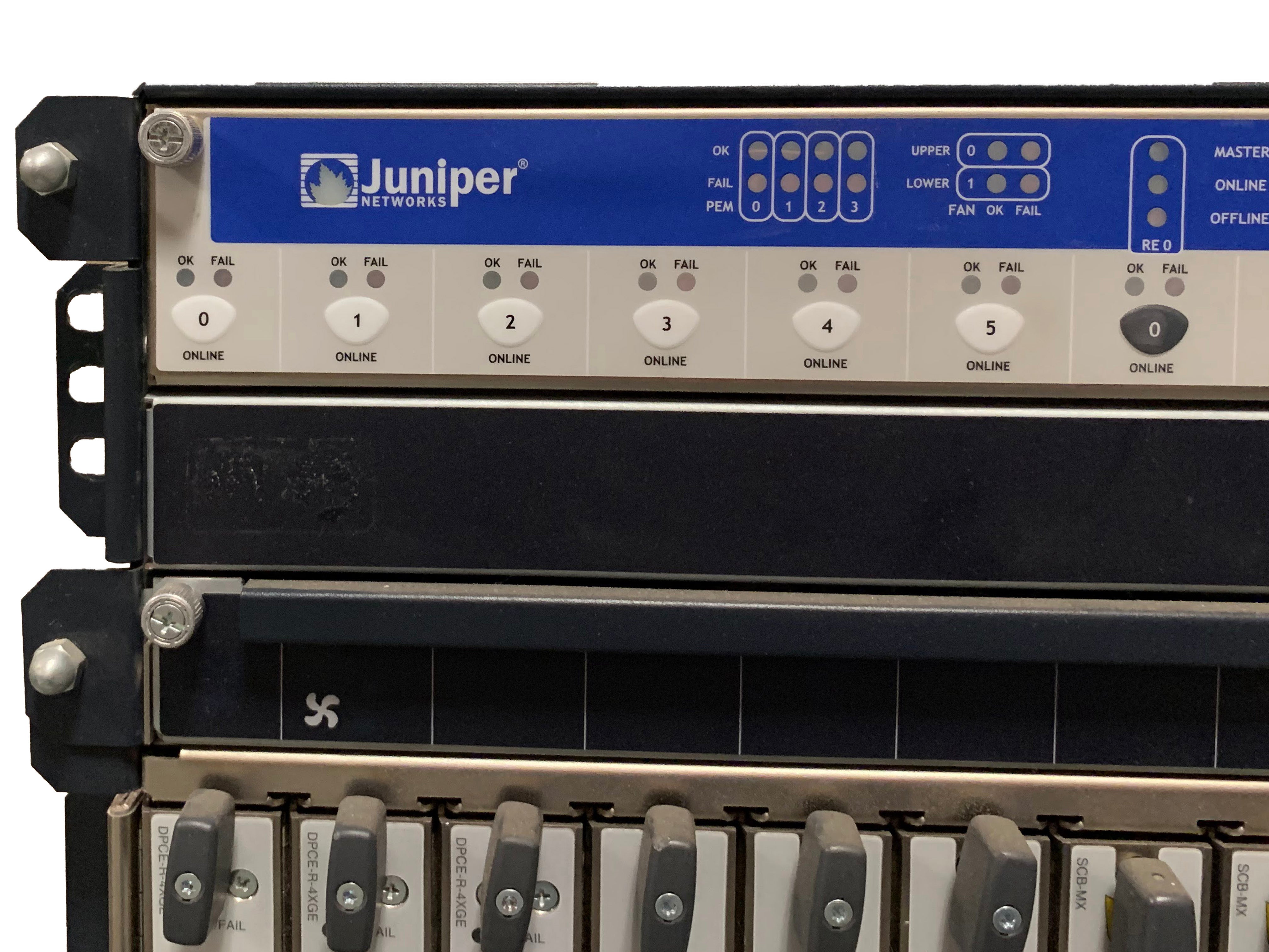 Juniper Networks MX-Series MX960 4x10GE Rack Mountable Router w/ High Capacity Cooling