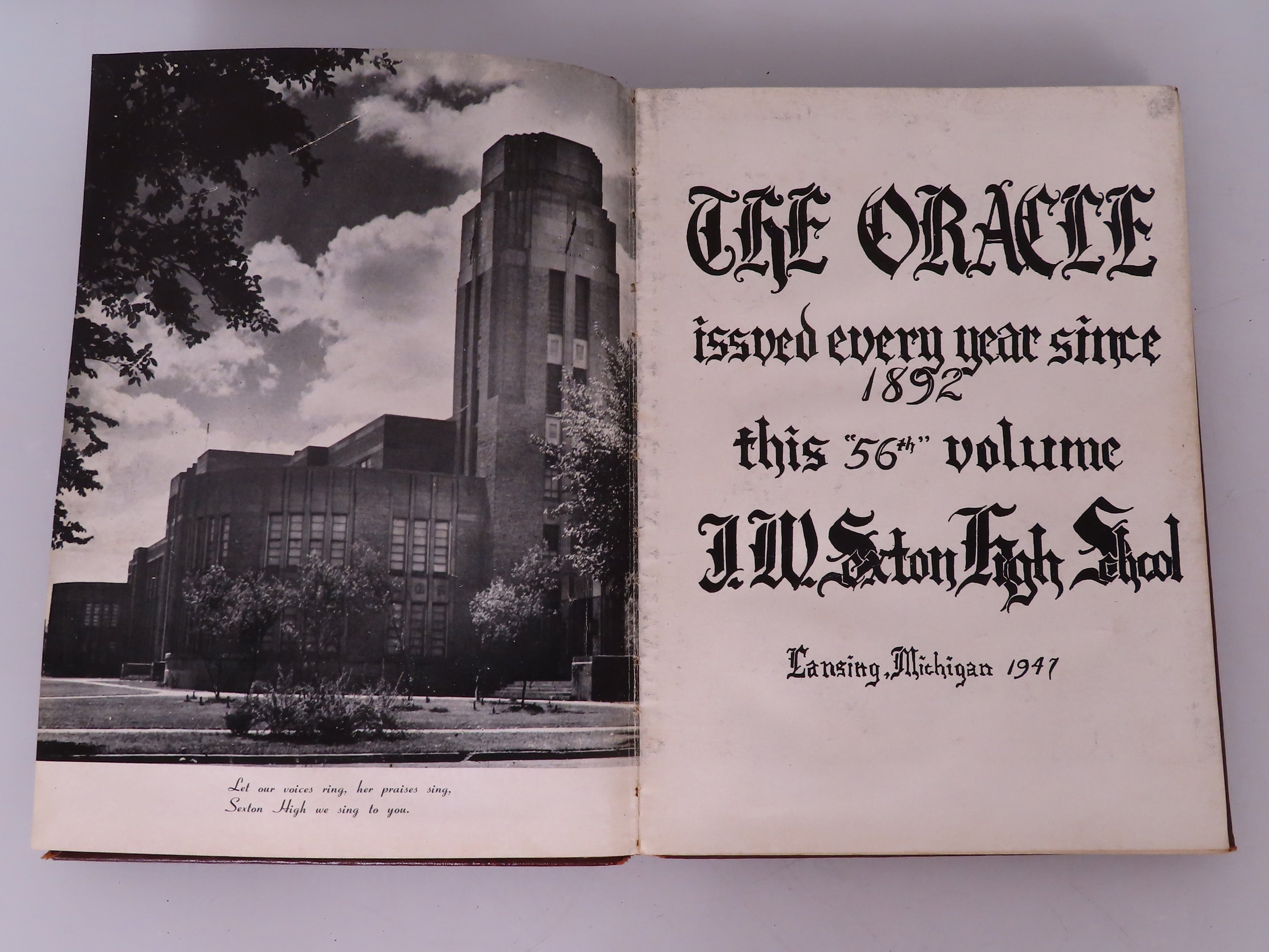 The Oracle 1947 Sexton High School Yearbook Lansing, Michigan